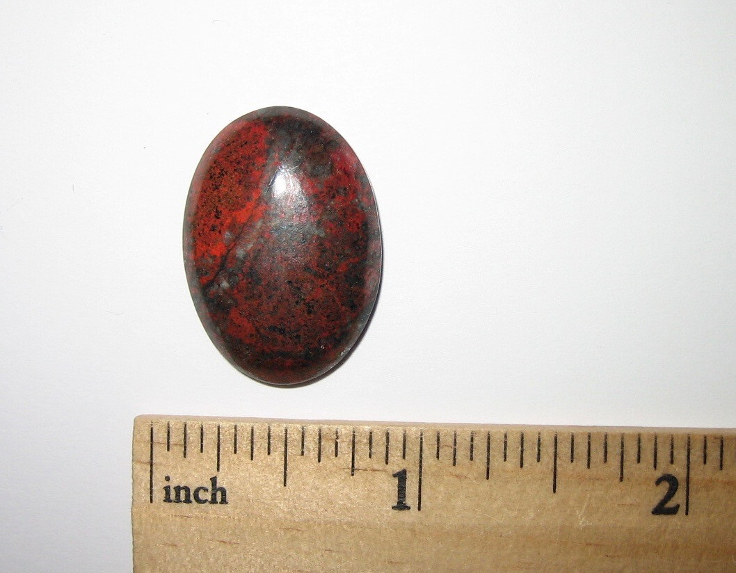 26mm x 18.5mm POLISHED NATURAL CUPRITE STONE CABOCHON FROM MEXICO 28.5carats *A