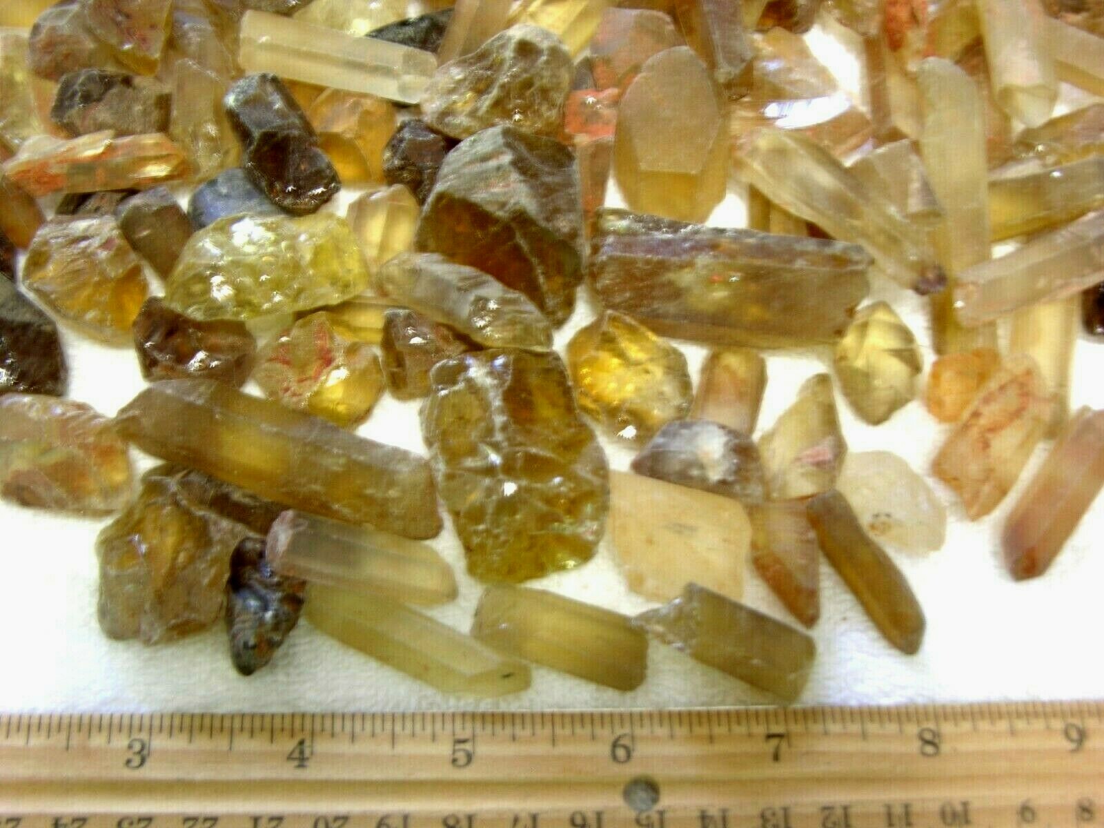 Citrine crystal Congo,Africa all natural 1/8 pound lot 1-2 inch 3 plus pieces