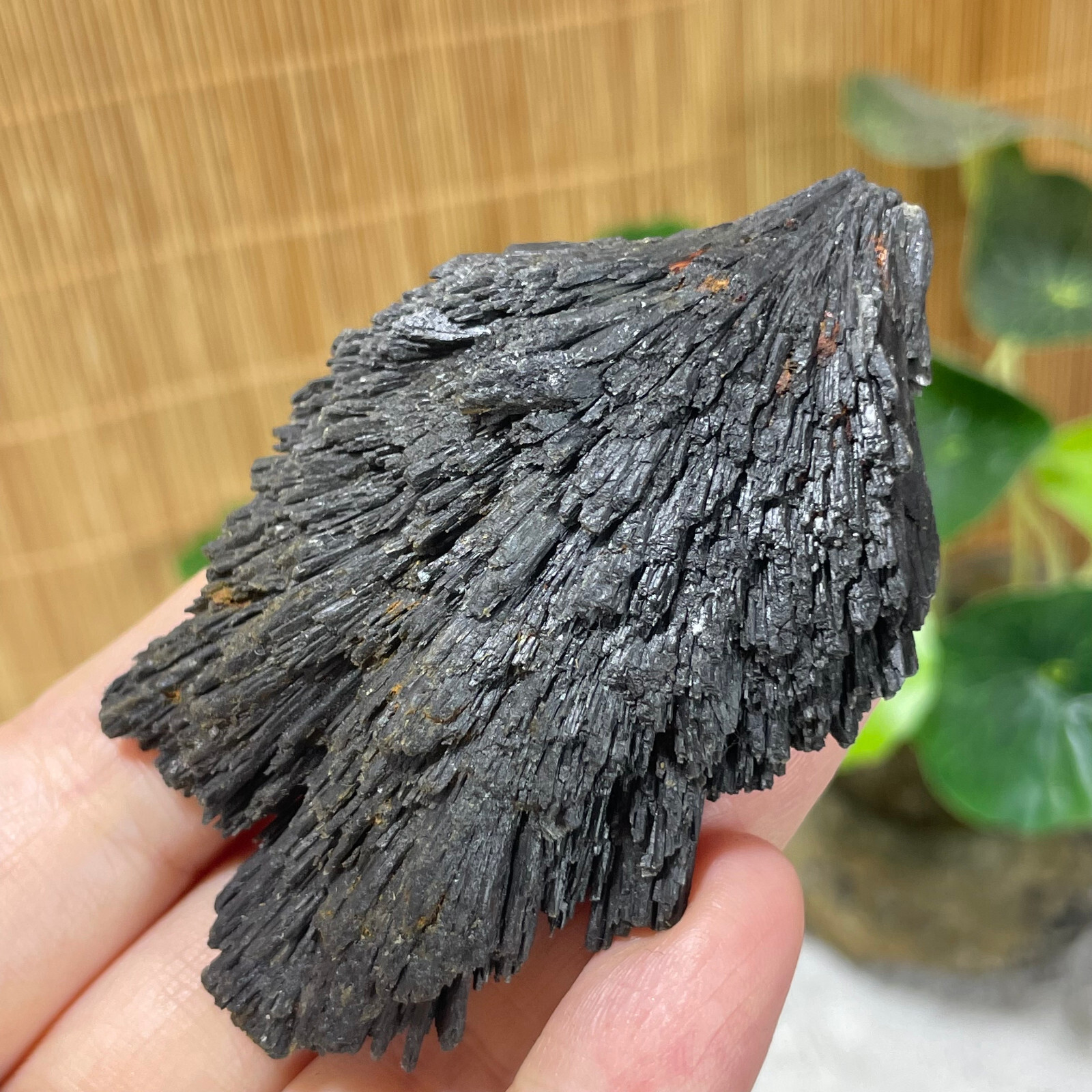 77g Natural Irregular natural black crystal cluster mineral specimen（dian qishi）