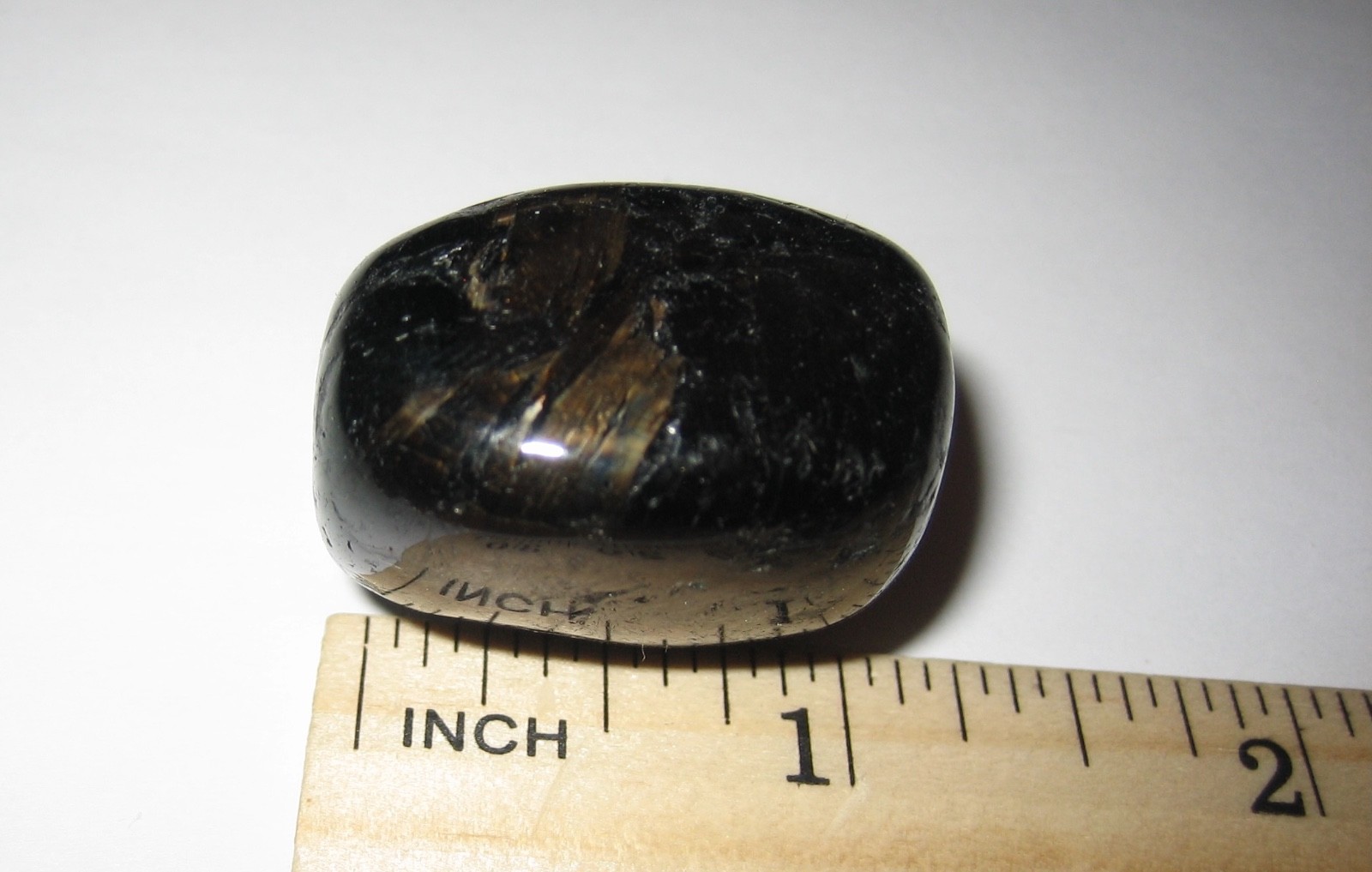 1.2″ RARE TUMBLED POLISHED AUTHENTIC NUUMMITE STONE FROM GREENLAND 36.8grams *3