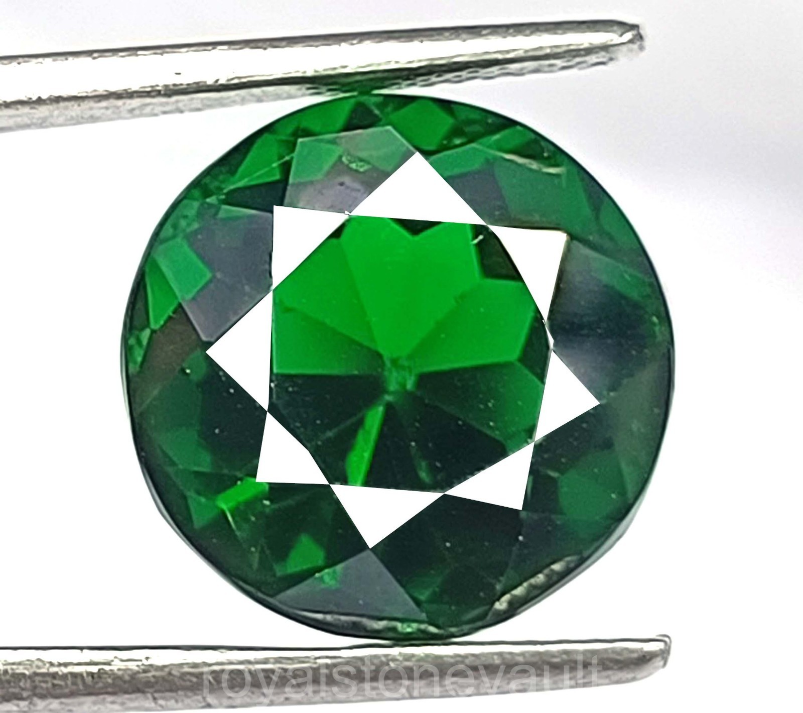 Natural 11.90 Ct Green Emerald Round Shape Loose Gemstone IGL Certified 5ADC