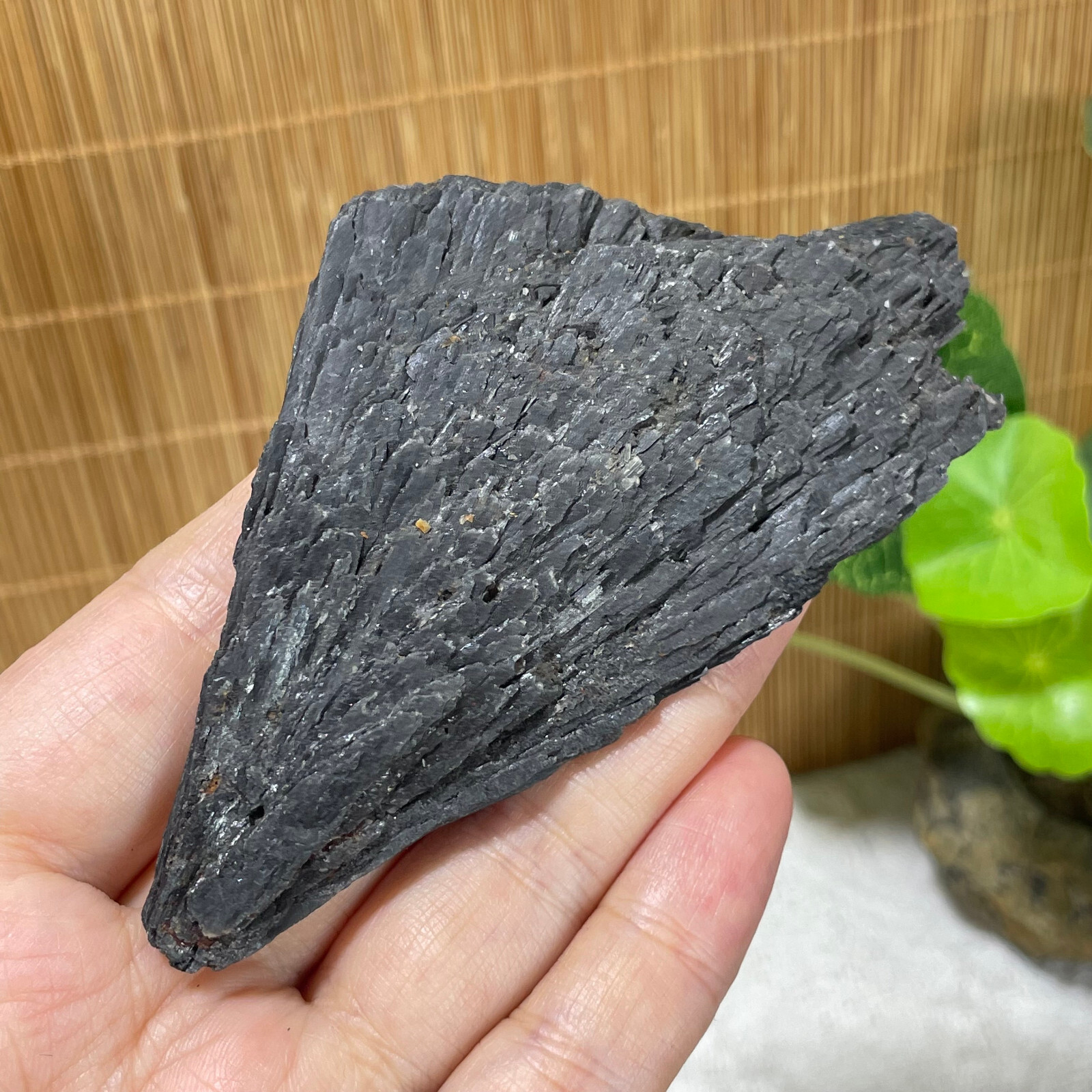 75g Natural Irregular natural black crystal cluster mineral specimen（dian qishi）