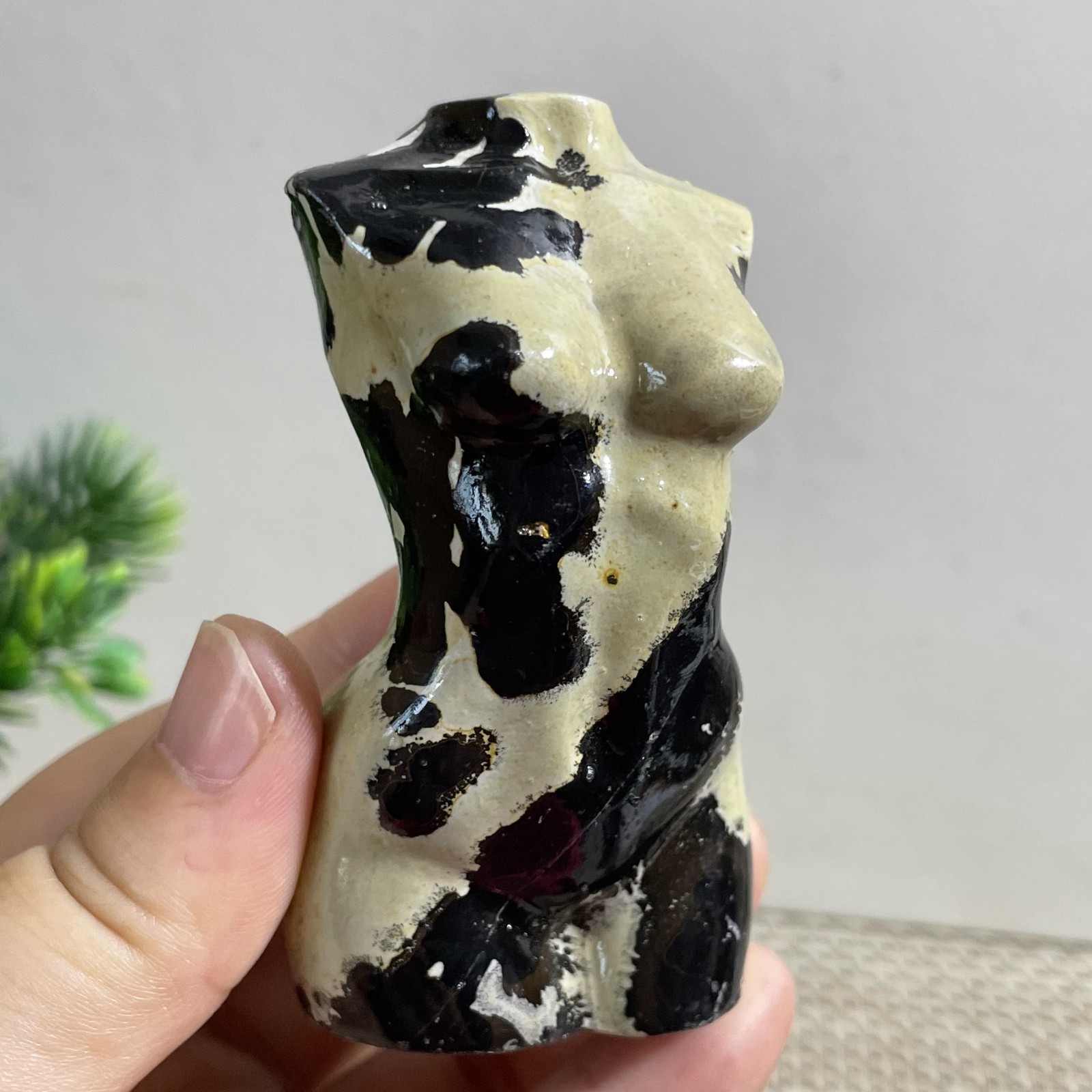Rare 134G Traditional Chinese PaintingHand Carving Female Model