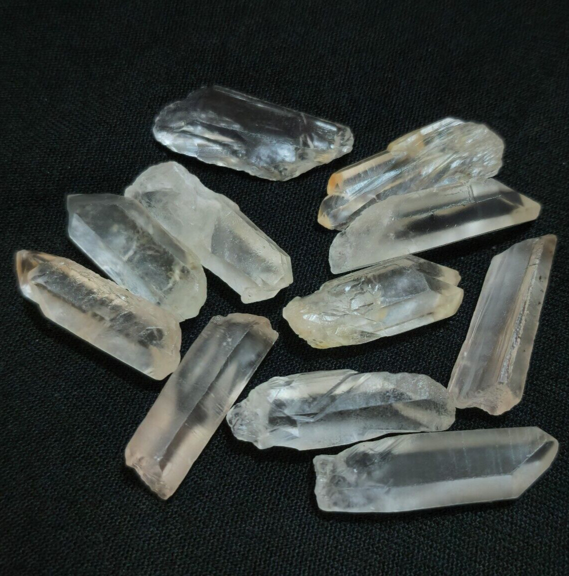 Wonderful Fine Crystal Quartz Raw 11 Pcs Lot Size 25-27 MM Rough Loose Gemstone