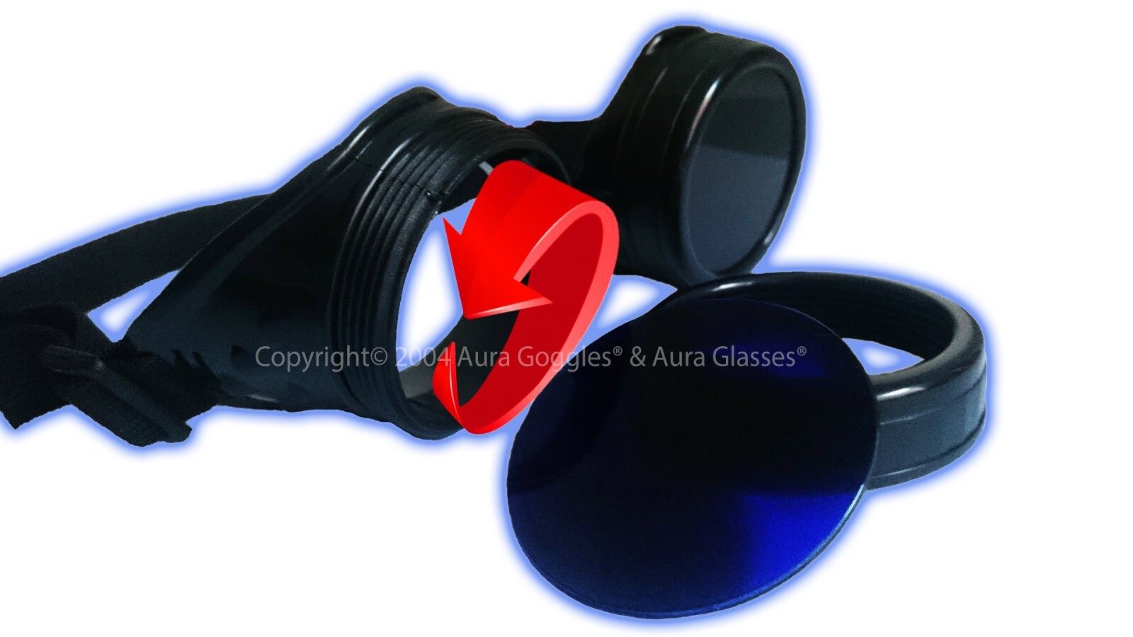 AURA GOGGLES dicyanin style ghost hunting wicca paranormal uv weird prana rare