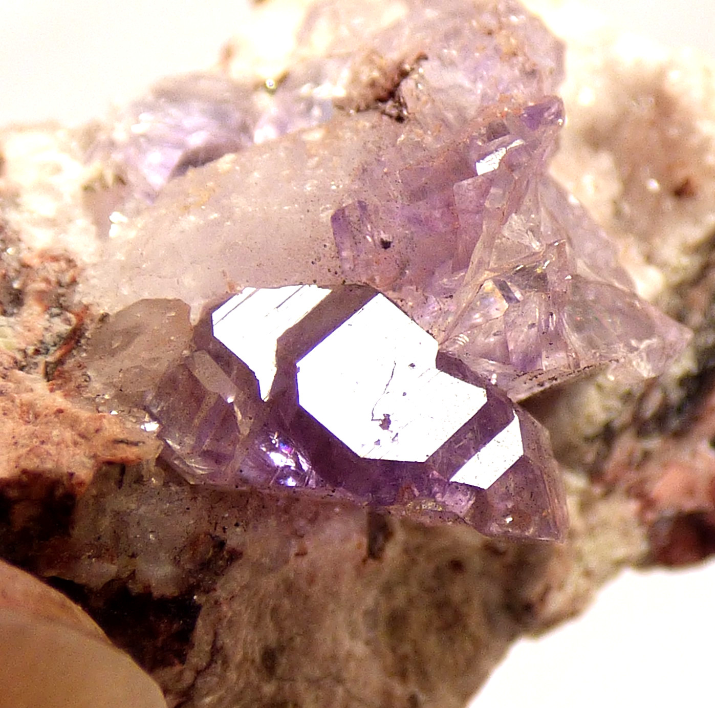 Amethyst Quartz Crystals Sonoran Desert Mexico Mineral Specimen 3.5cm