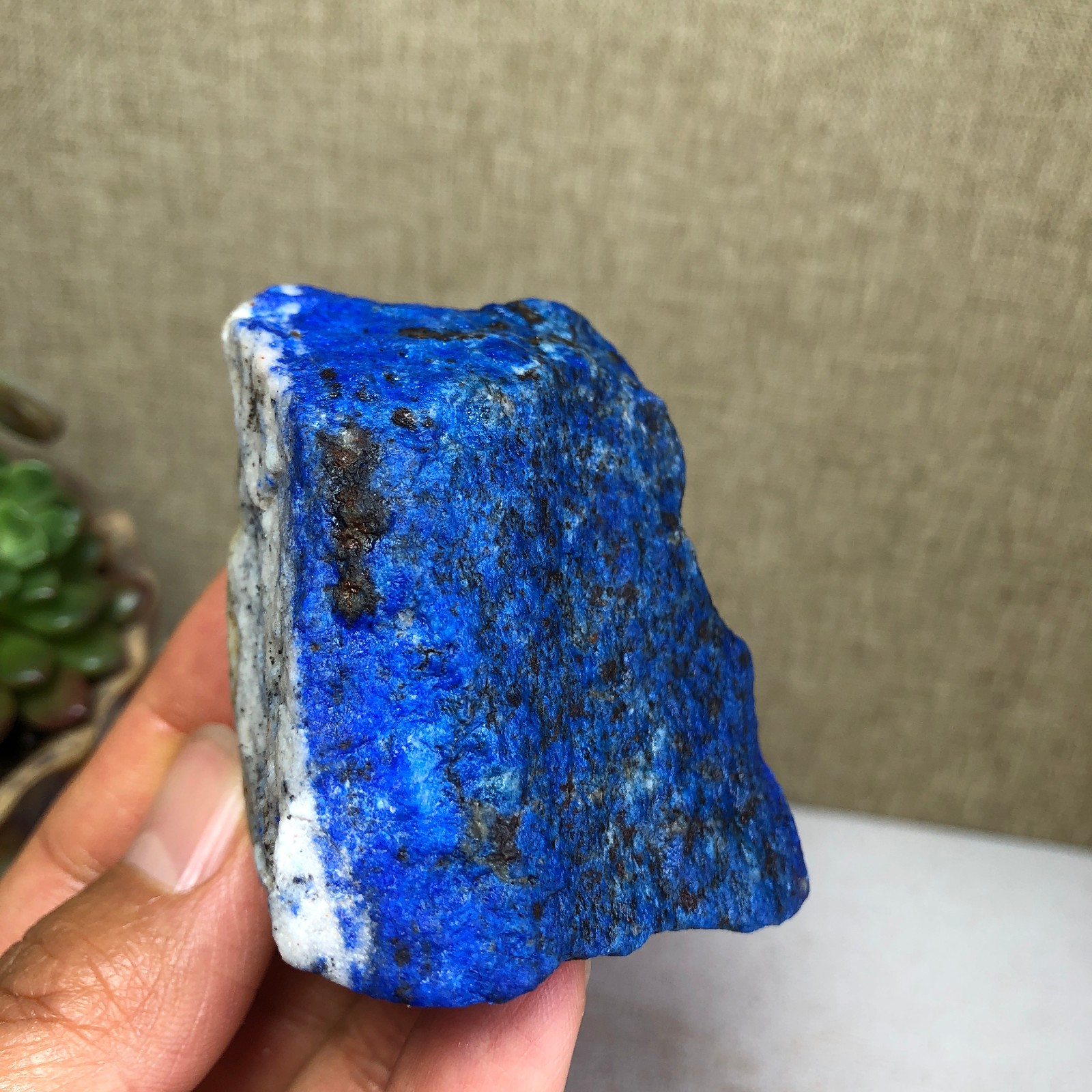 Natural Rough Lapis Lazuli original Crystal uncut Gemstone Specimen 109g A4274