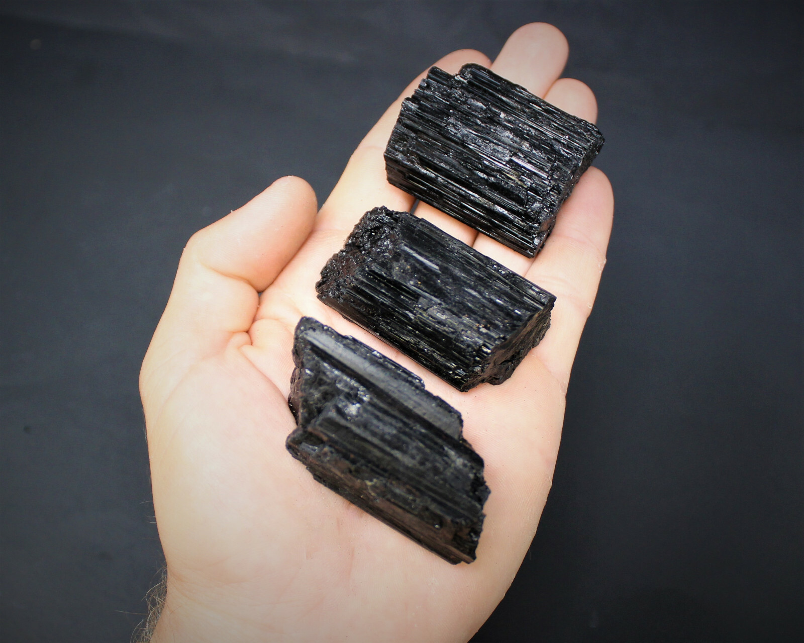 Bulk Extra Grade Shiny Natural Rough Black Tourmaline Rod Log Box 14 – 18 Piece