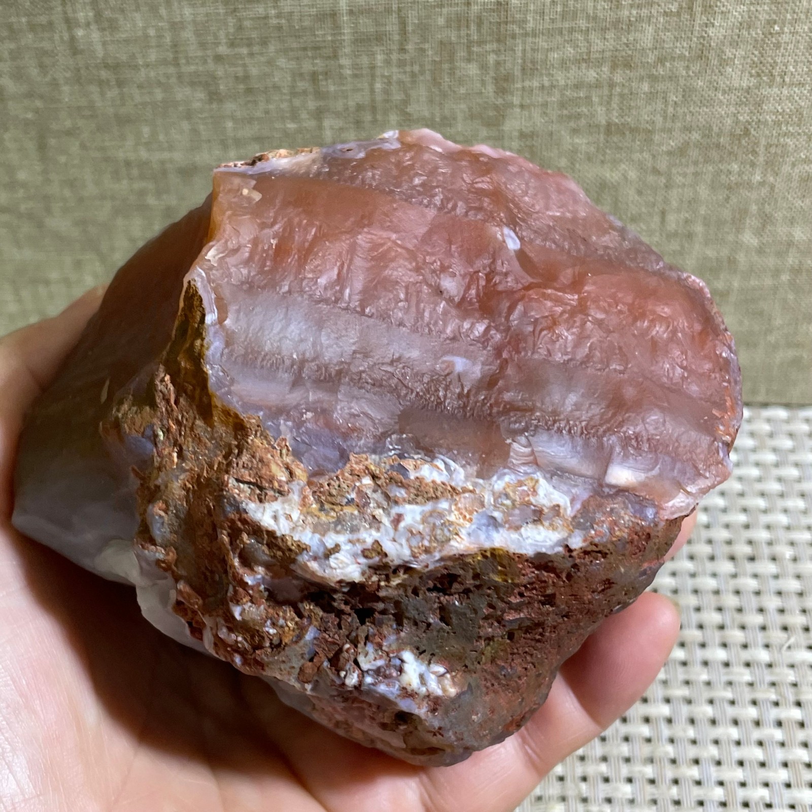 715g Raw Carnelian Stone Rough Red Agate Gemstone Mineral Specimen