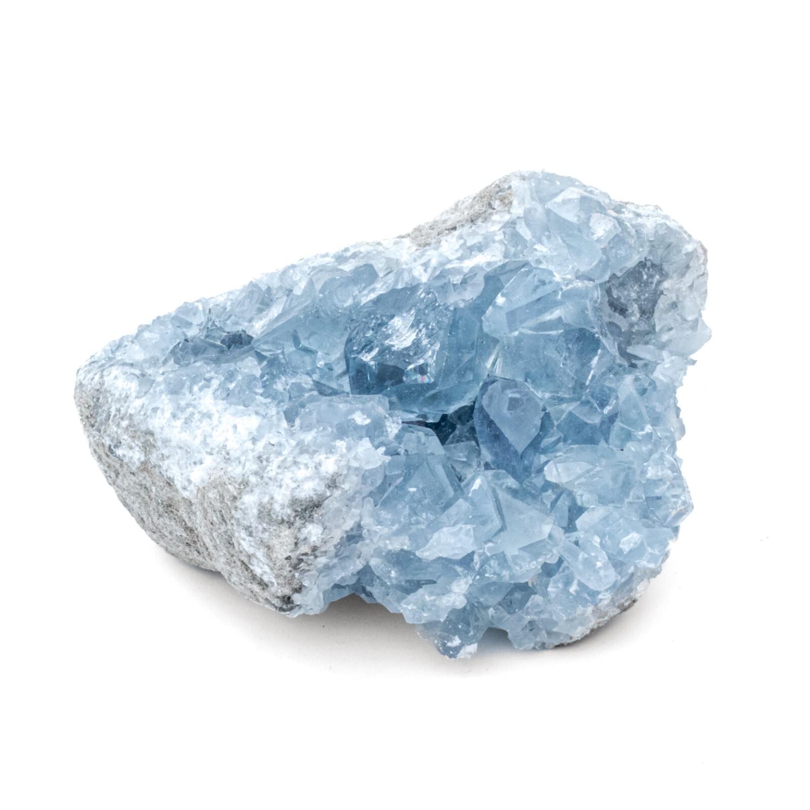 Madagascar Sky Blue Celestite Crystal Druzy Cluster Geode Mineral 2″-4″