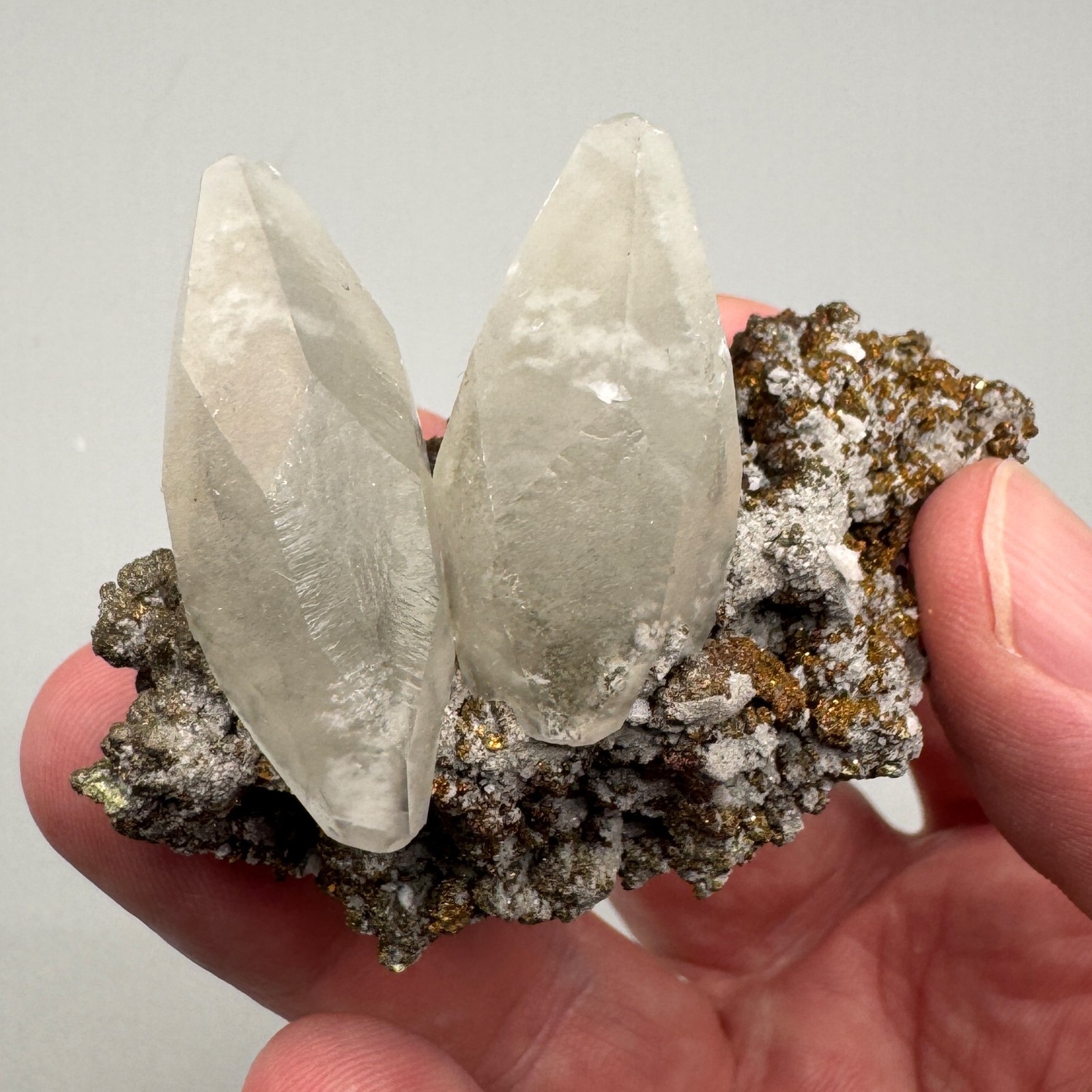 Calcite, Chalcopyrite from Sweetwater Mine, Missouri – Fine Mineral Specimen
