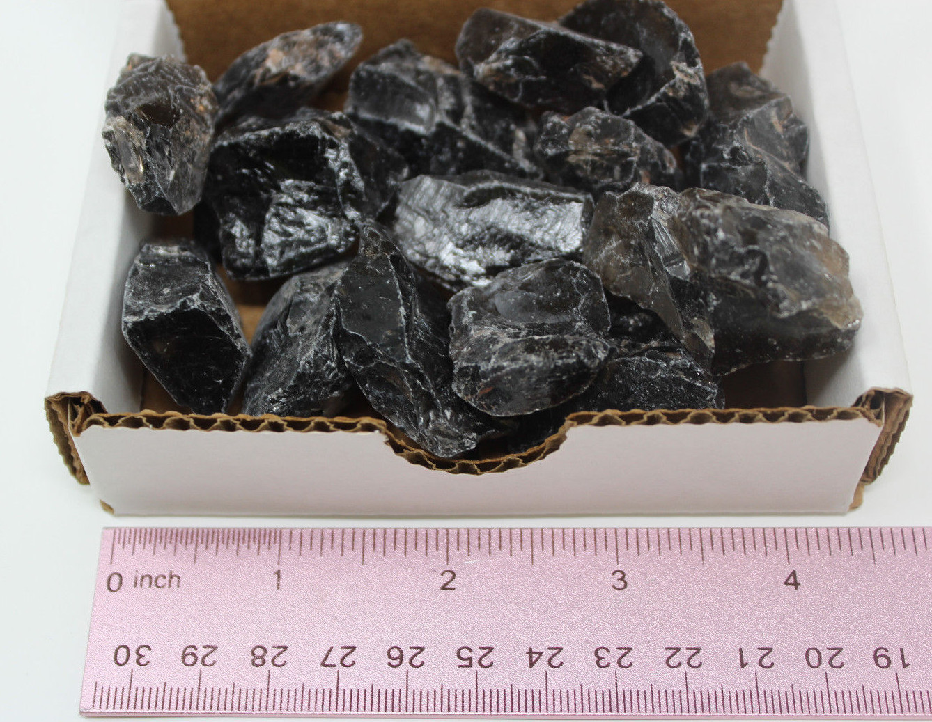 1/2 lb Natural Rough Smoky Quartz Crystal Rock Box Collection (Raw Smokey 8 oz)