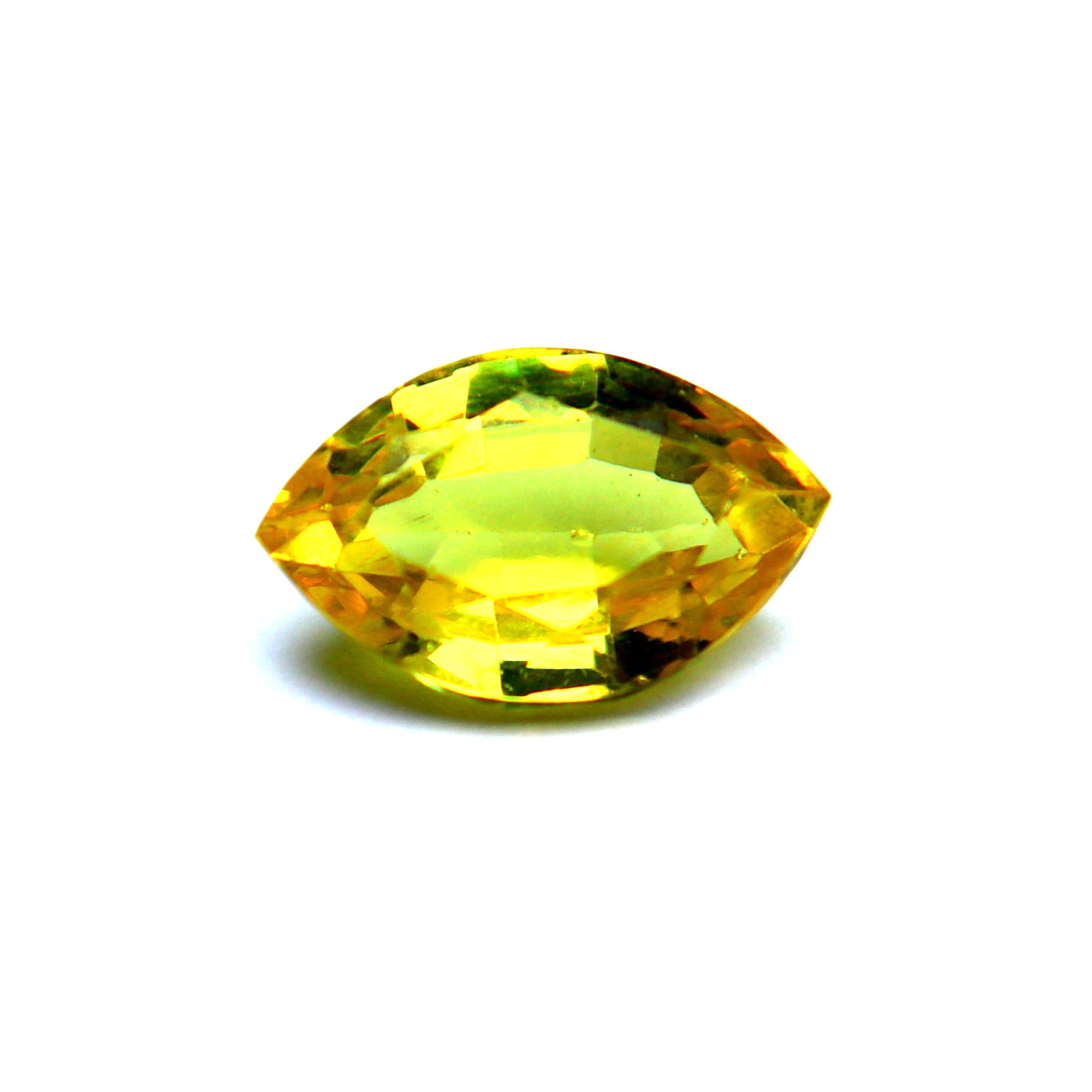 10-11 Ct Marquise Cut Yellow Sapphire GGI Certified Loose Gemstone
