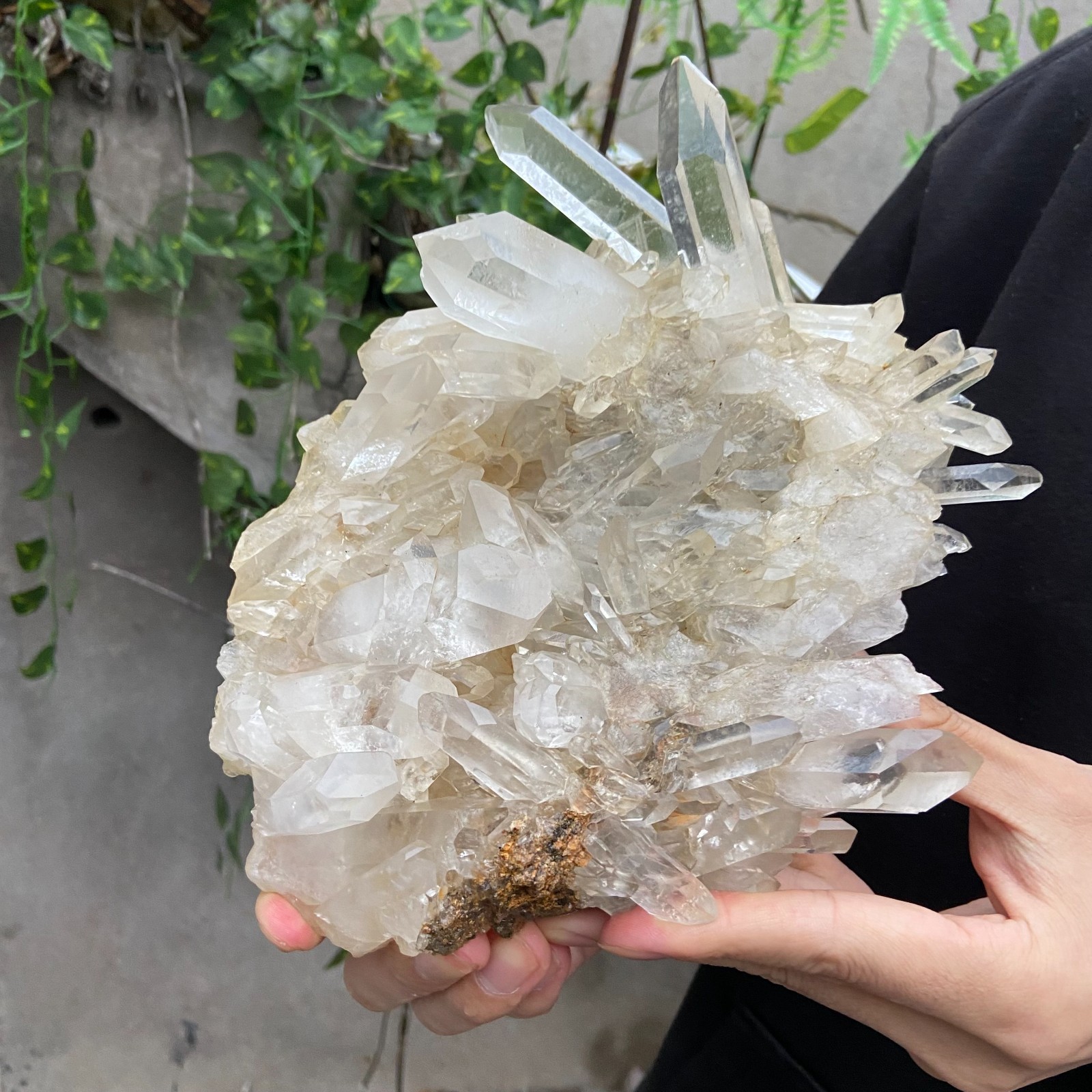 3.7LB Natural Clear White Crystal Quartz Cluster Rough Healing Specimen