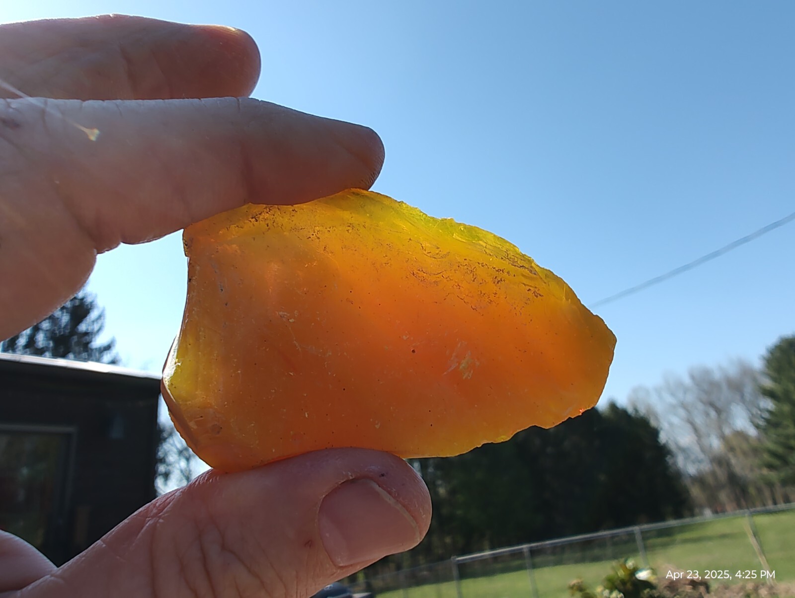 Spiritual Healing MASTER yellow sun Andara Crystal 85 Gram