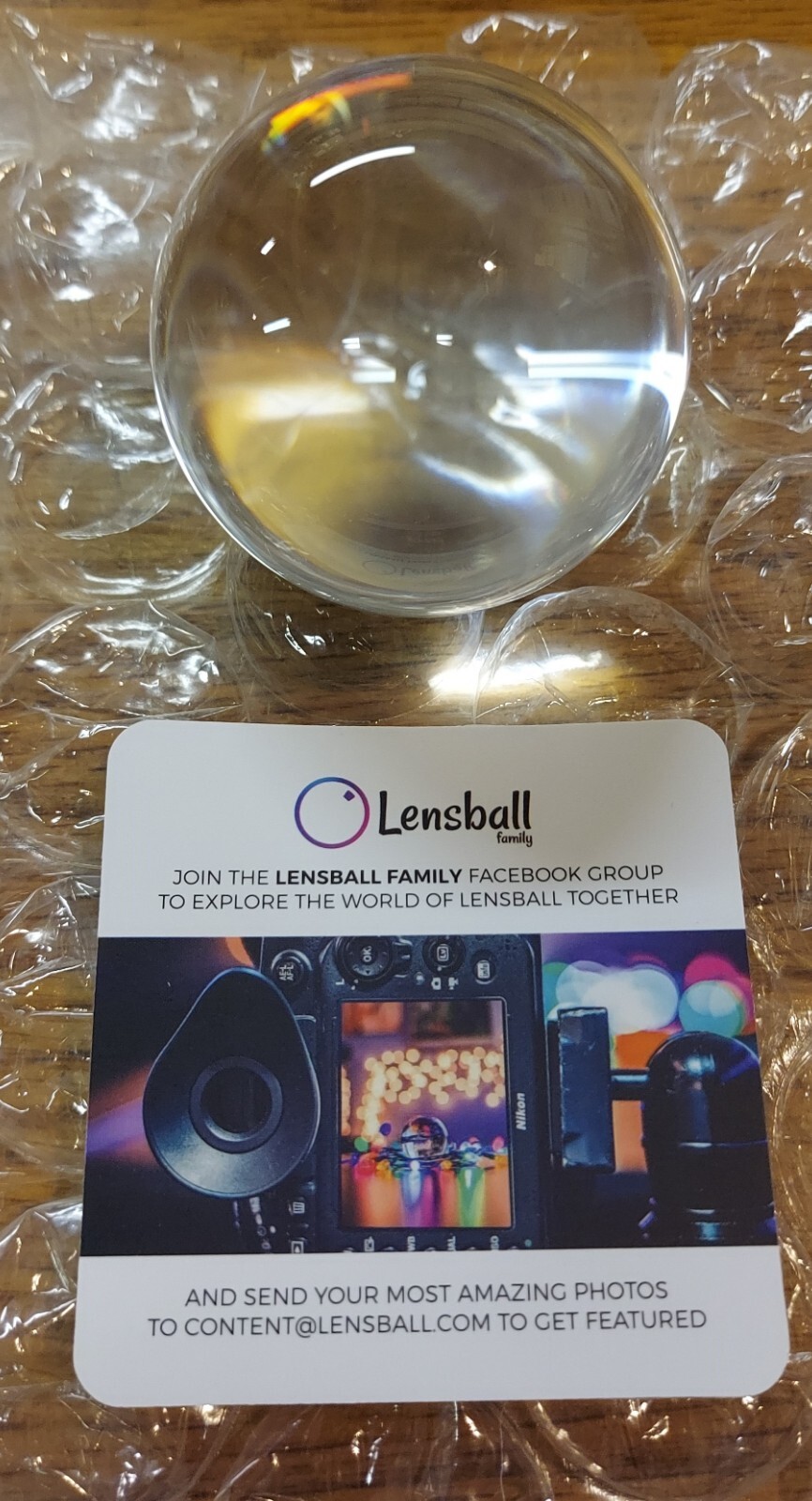 60mm Crystal Clear Lensball Ball Sphere