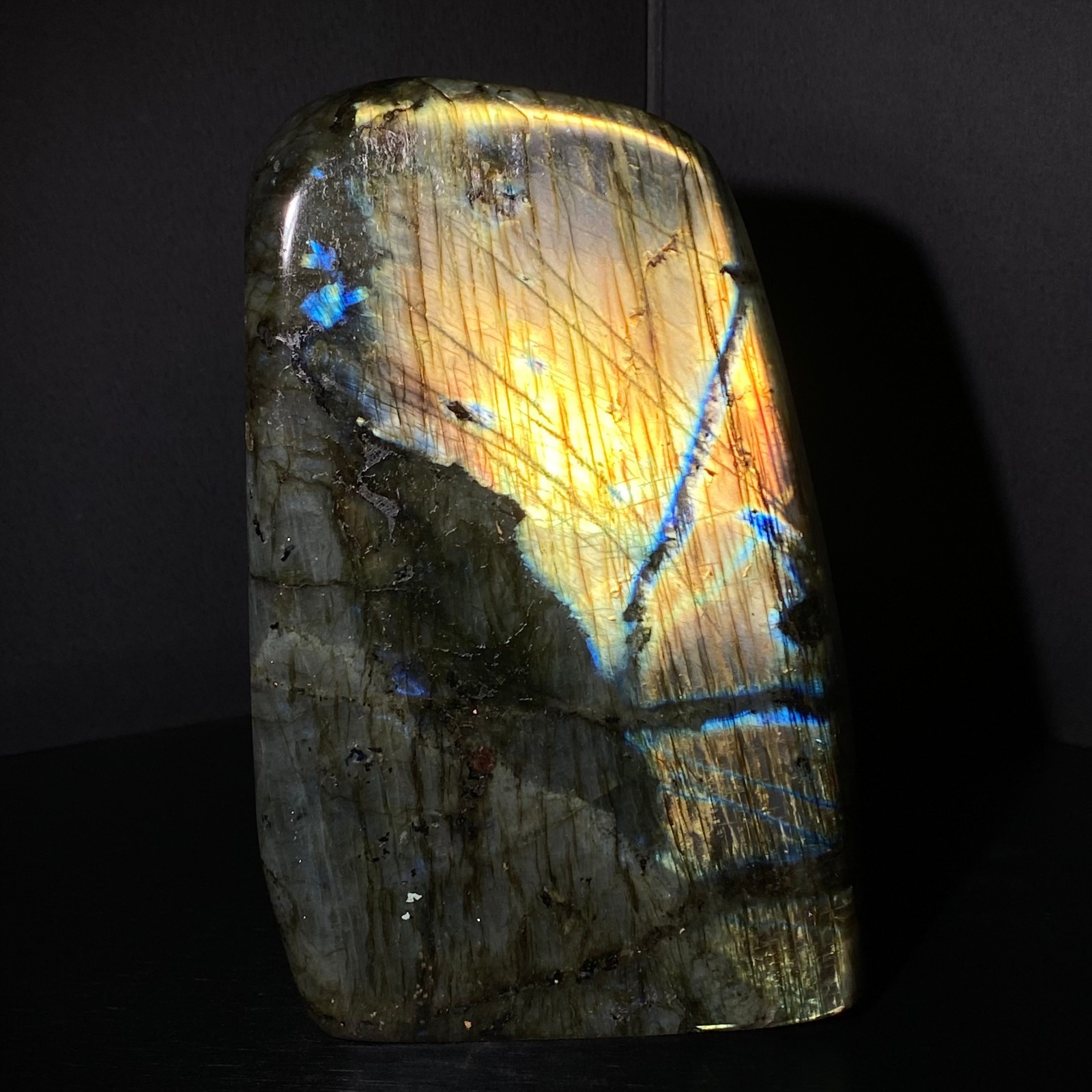 1560 Natural Gorgeous Labradorite QuartzCrystal Stone Specimen Healing