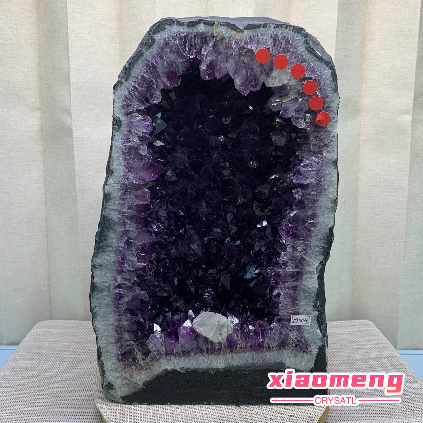 42LB Natural Amethyst Geode Quartz Crystal Cluster Cathedral Energy healing