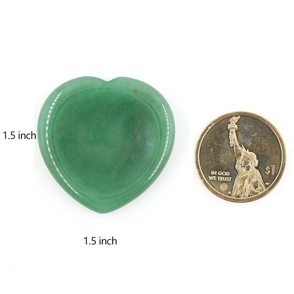 Heart Thumb Worry Stone Pocket Palm Healing Crystal Chakra Reiki Meditation