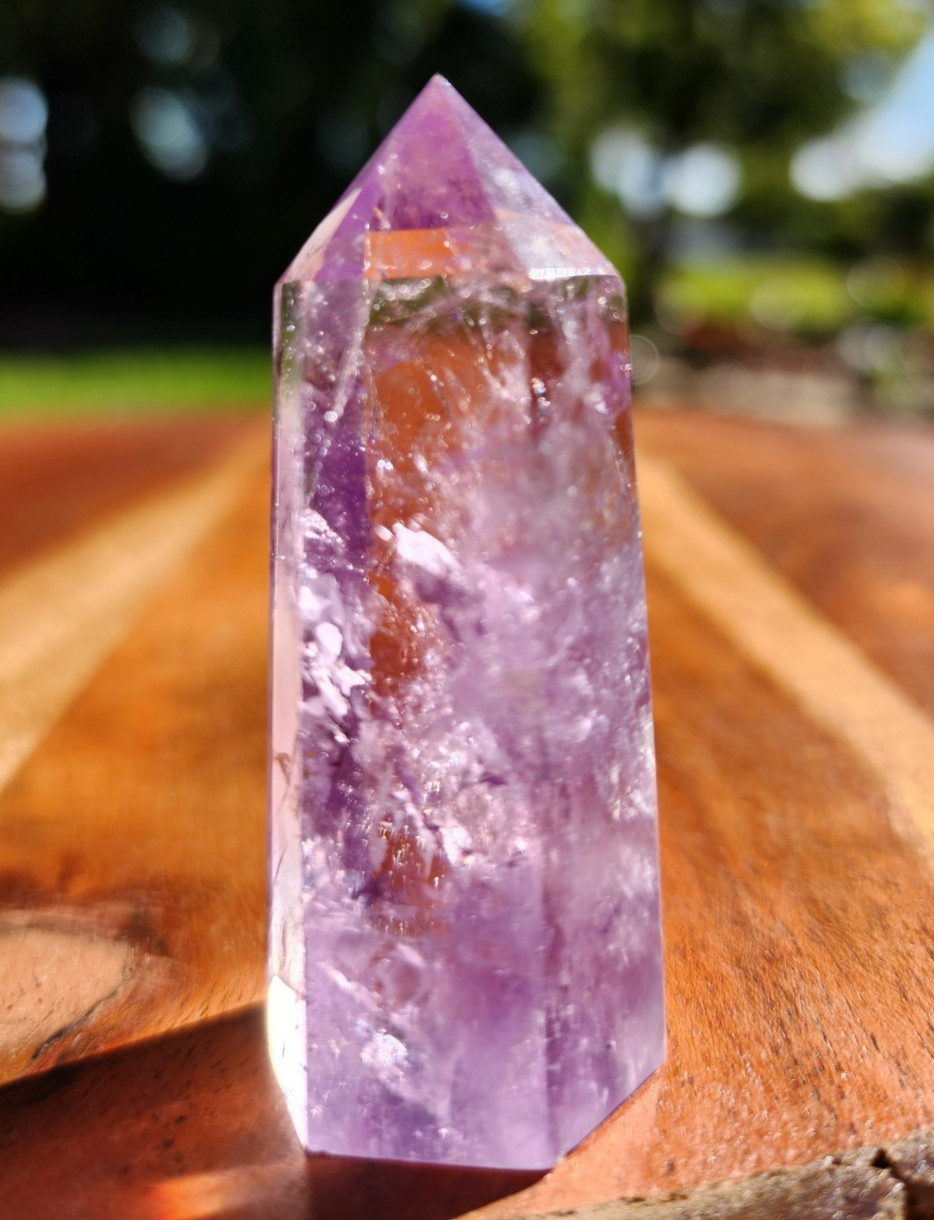 40 grams Amethyst Tower Reiki Healing Point 2-1/4″