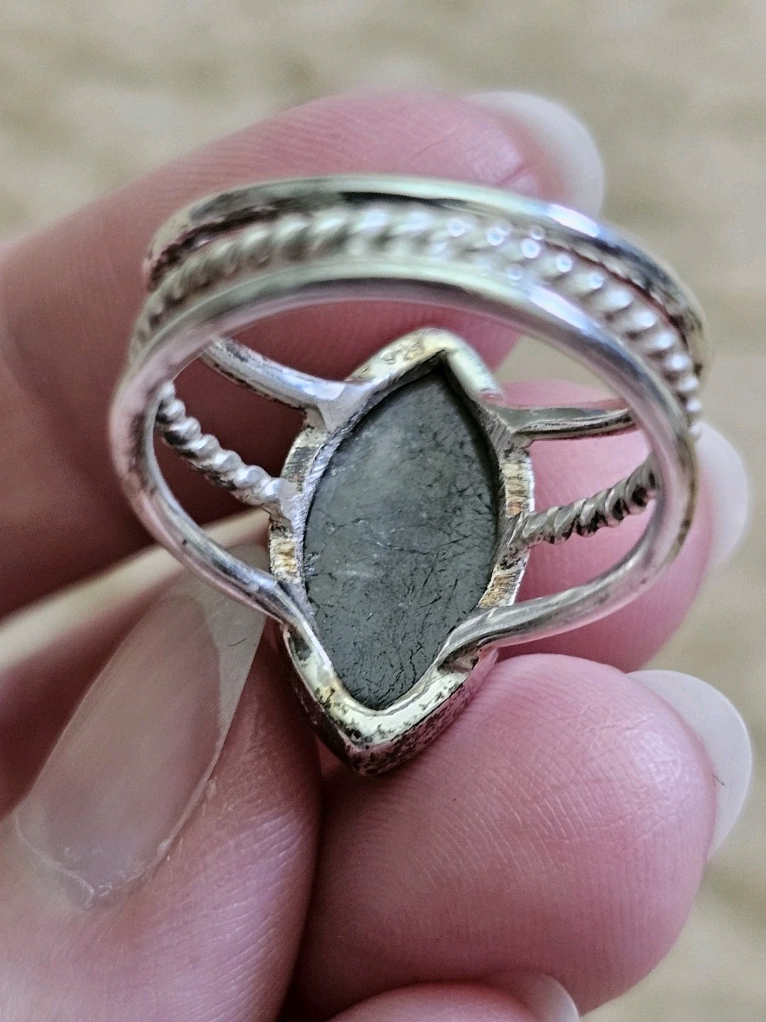 Sterling Silver Labradorite Ring, Size 7, Crystals & Stones, Mineral Specimen