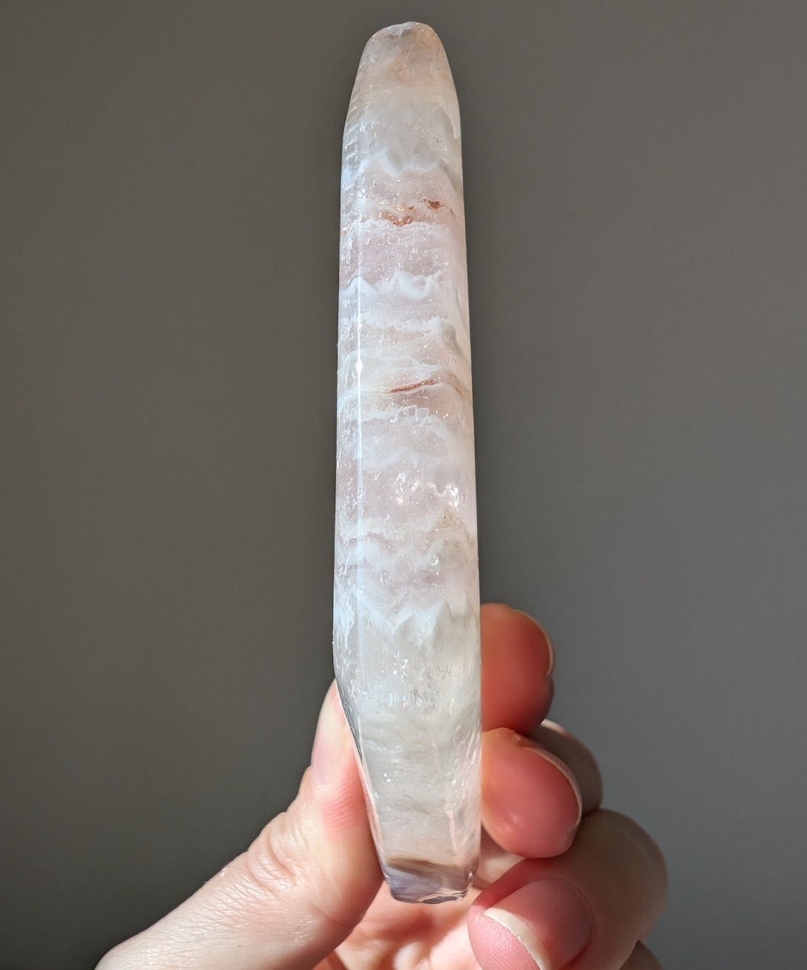 Amethyst Agate Carving Diamond Rhombus Crystal Gemstone Mineral Pretty Reiki