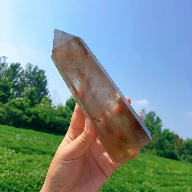 Smoky Quartz Crystal Polished Tower Point Obelisk Healing Mineral Specimen