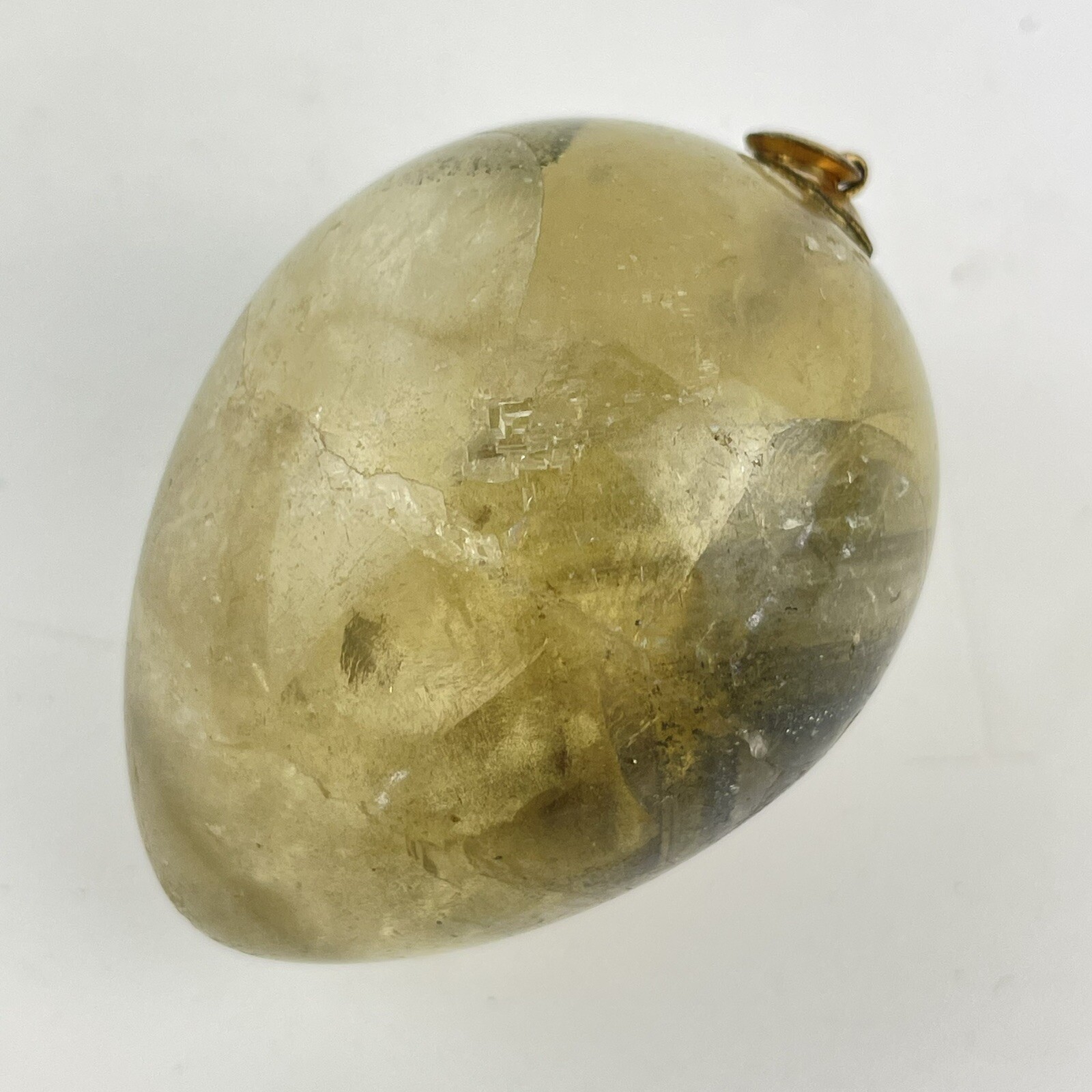 Antique Carved Rock Crystal ? Hardstone Specimen Egg 5.3cm X 3.5cm 122g