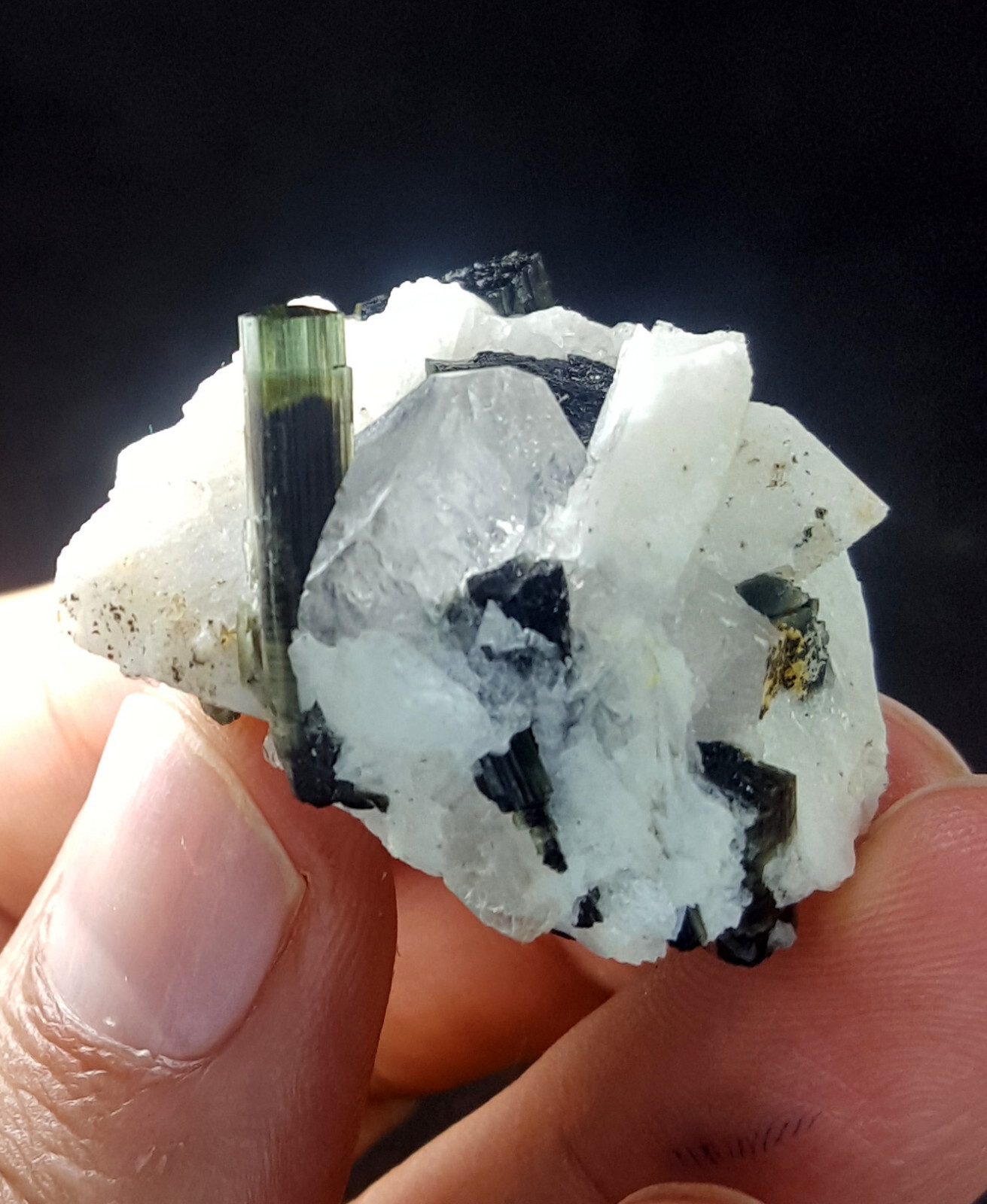 Natural Green Cap Tourmaline Crystals Spicemens From Astaknala Lot 21Pcs 692g