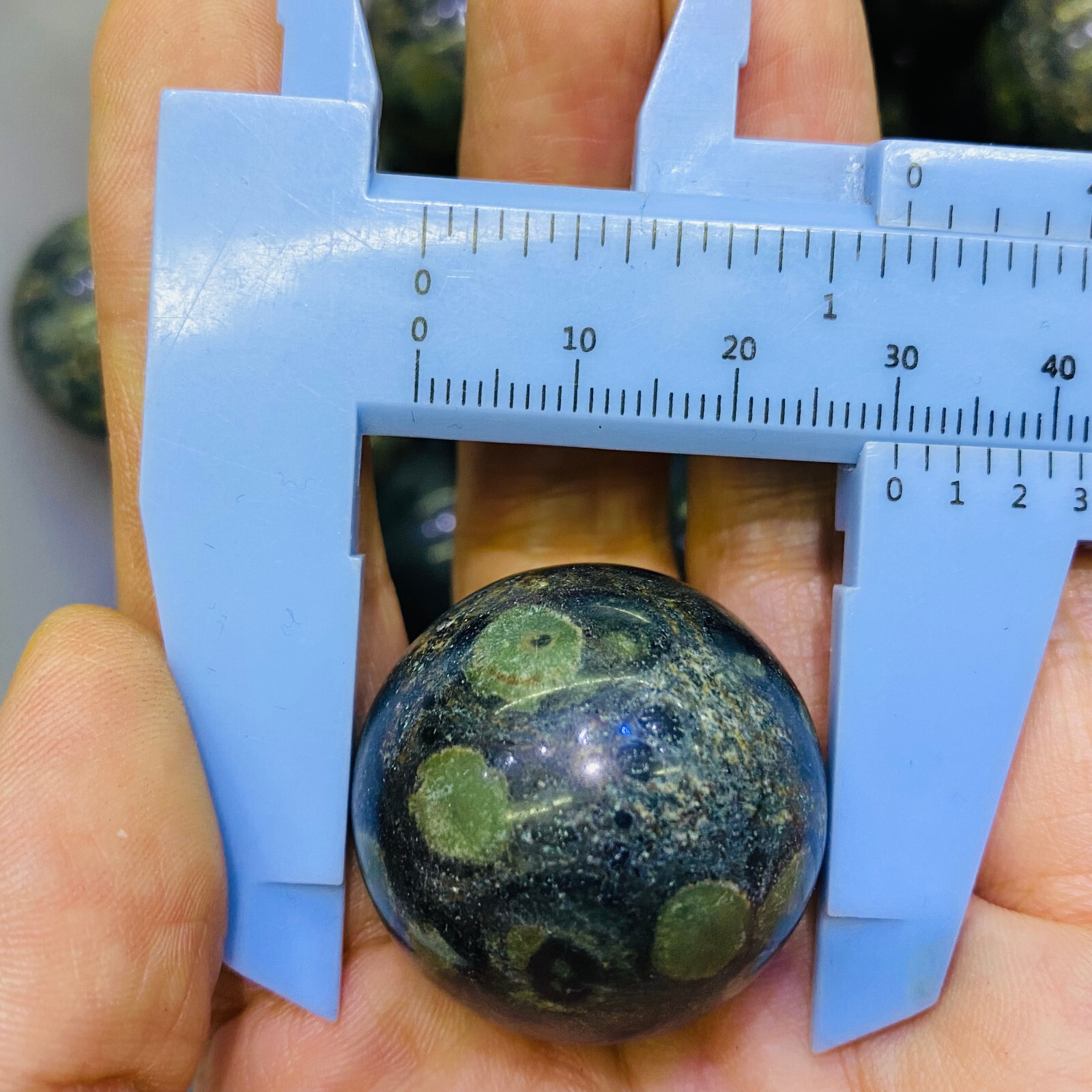 3PC Natural Kambaba Jasper Sphere Quartz Crystal Ball Reiki Healing 30MM