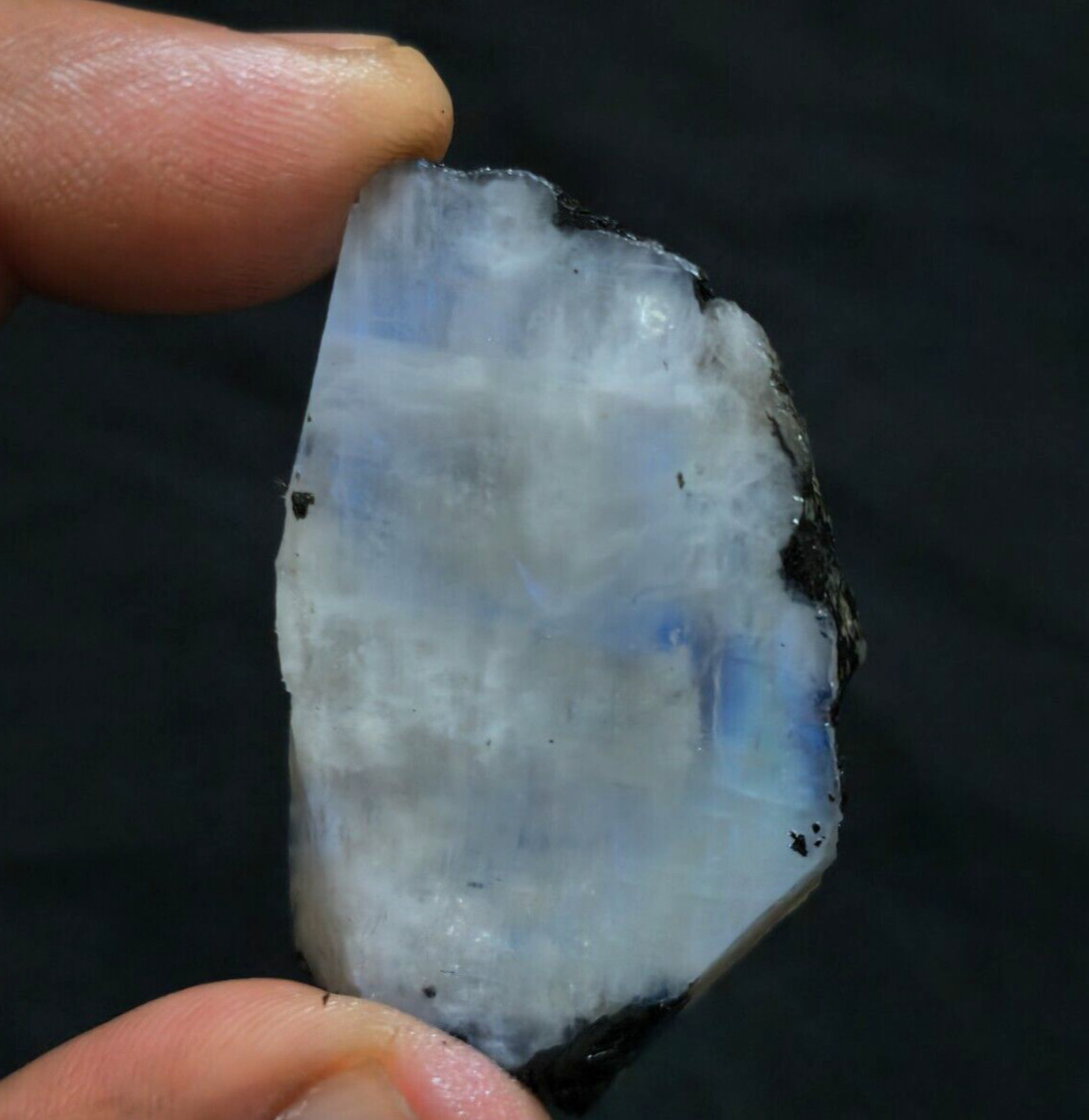 Rare Size 144 Crt Fabulous Rainbow Moonstone Rough A+ Loose Gemstone For Jewelry