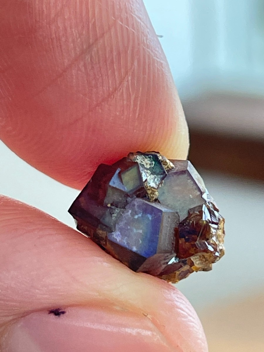 Rough Iridescent Andradite Rainbow Garnet Crystal Tenkawa Nara Japan Mineral Z2