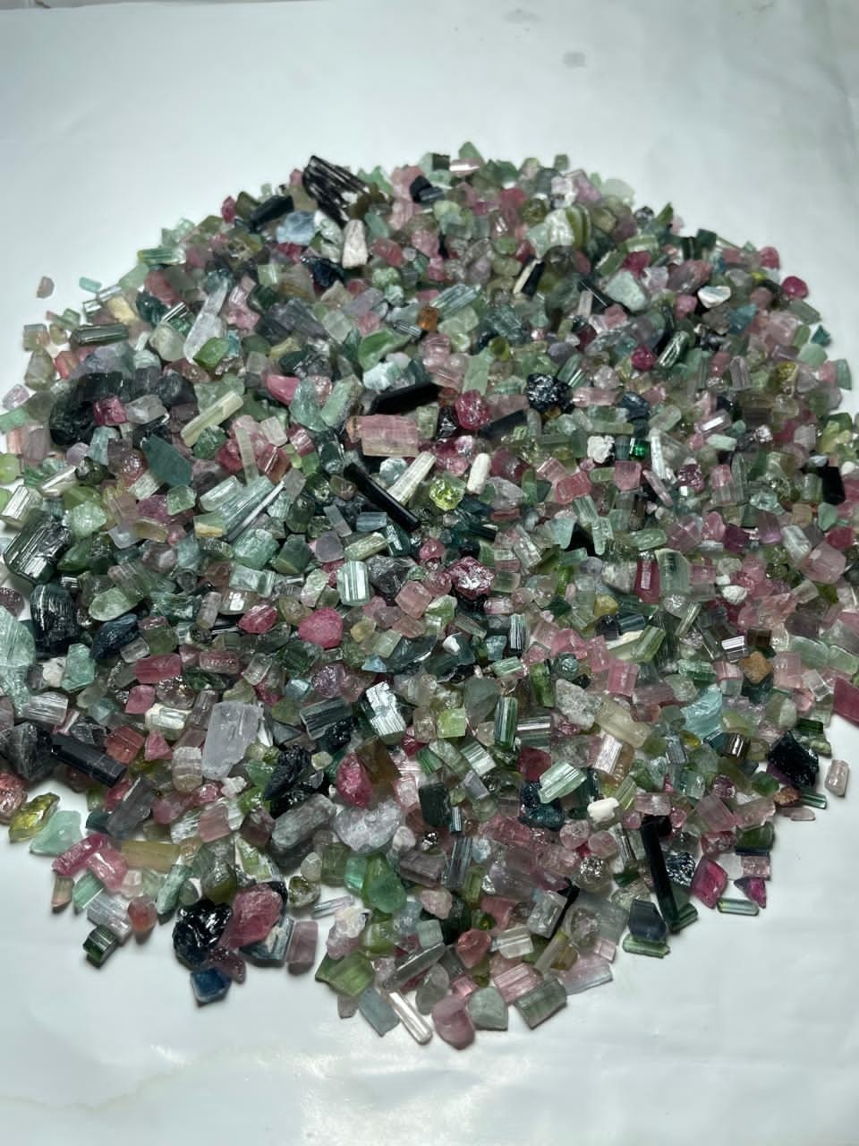 1430- Carats Natural multi colour Tourmaline Crystals Lot from Afghanistan