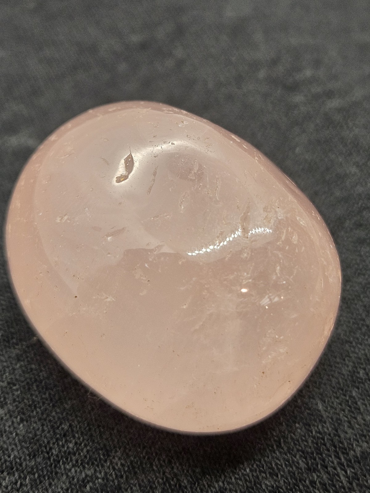 Genuine Madagascar Rose Quartz – Smooth Tumbled Worry Stone – Love & Calm