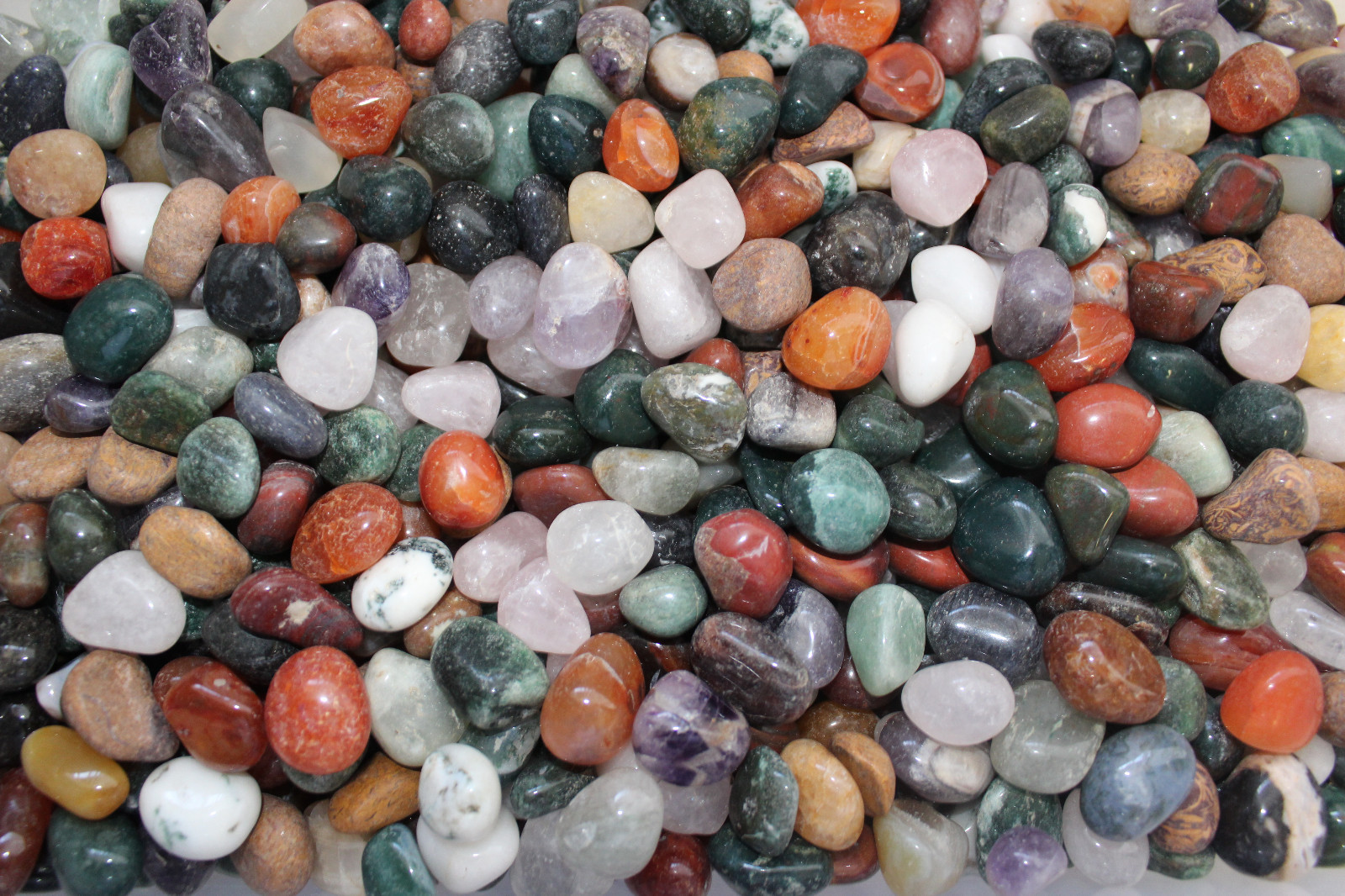 WHOLESALE 10 lb Lot of Small Assorted Mixed Tumbled Stones, MAD CHEAP Crystals!