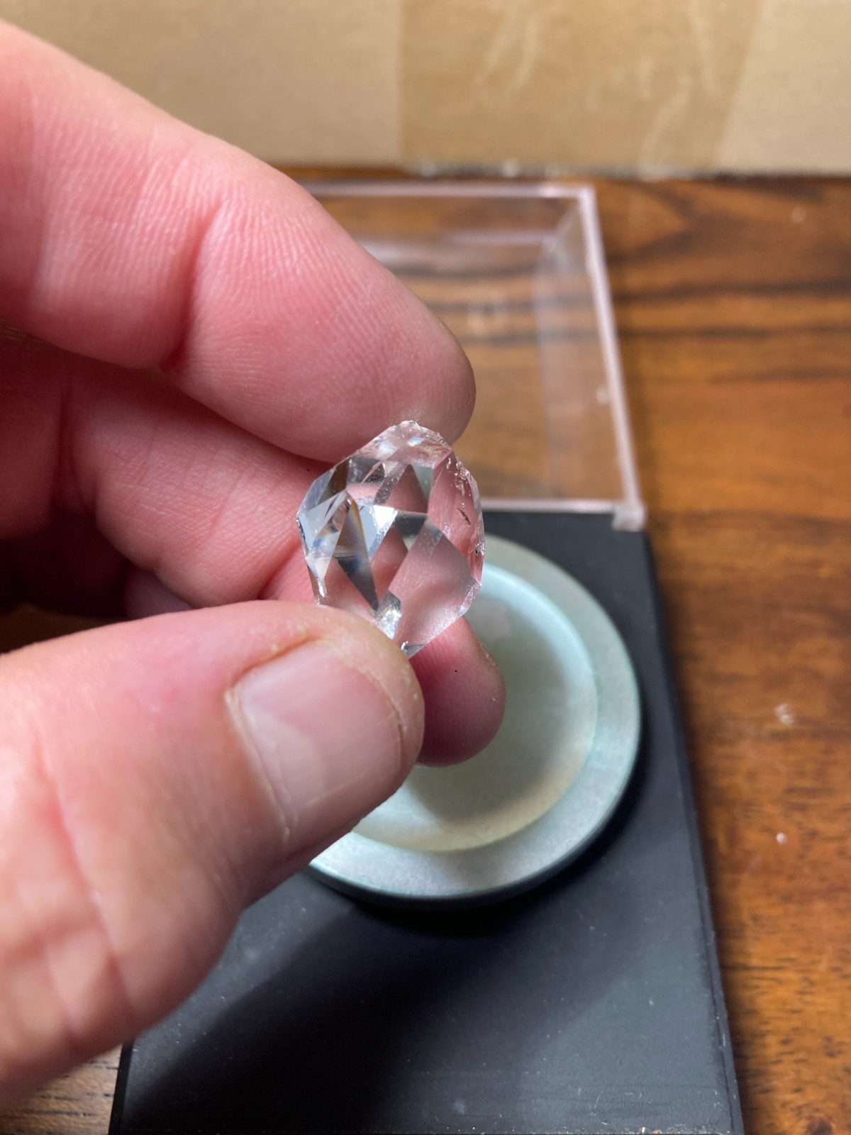 2025 TREASURE BOX! E1 ONE Real Herkimer NY diamond 21mmx19mm 24.8 ct GRADE A+