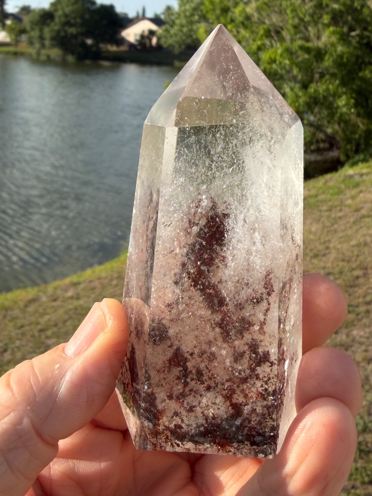 Garden Quartz Tower Crystal Point Gemstone 3.75″ 211 grams
