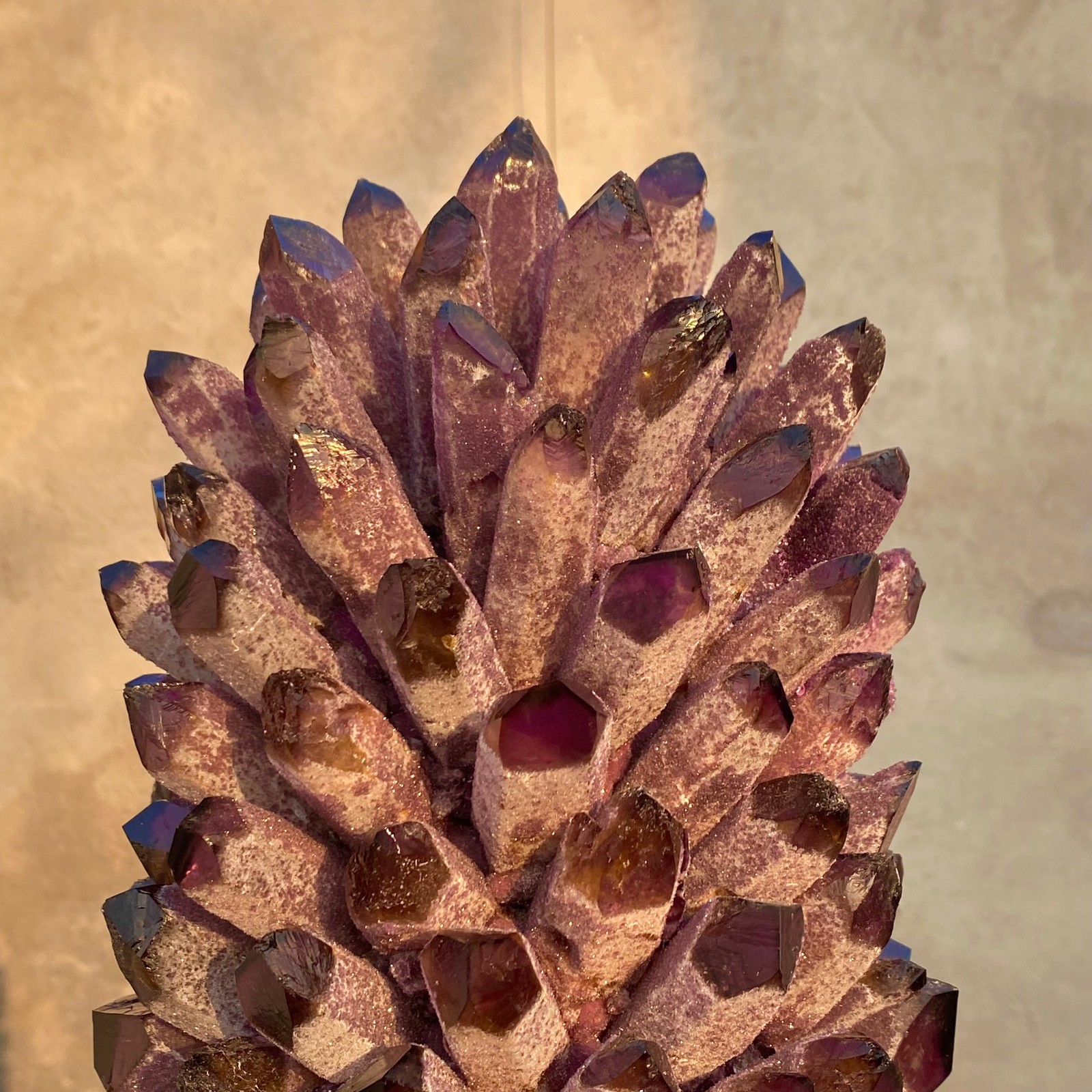 28.1LB Natural Purple Crystal Cluster/Flower Shape Mineral Specimen healing