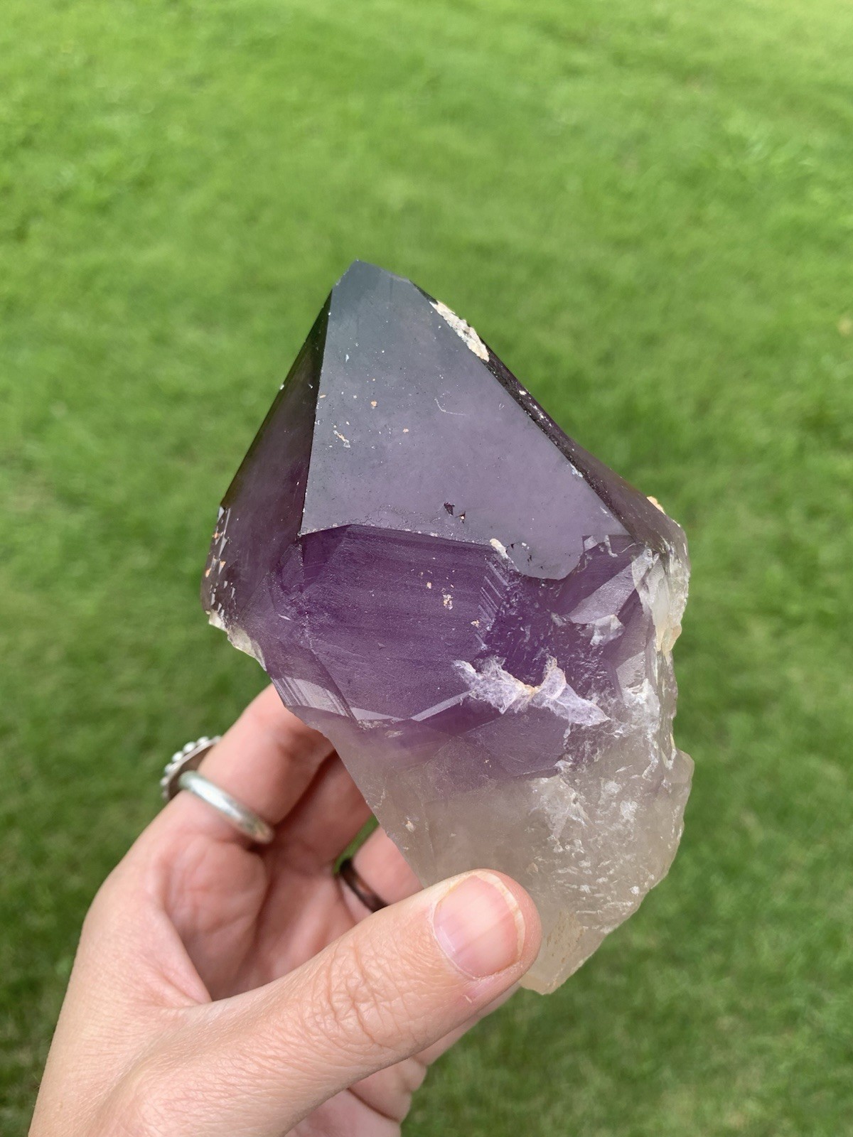 Amethyst Crystal Point from Australia dug by Patrick Gundersen Crystals of AUS
