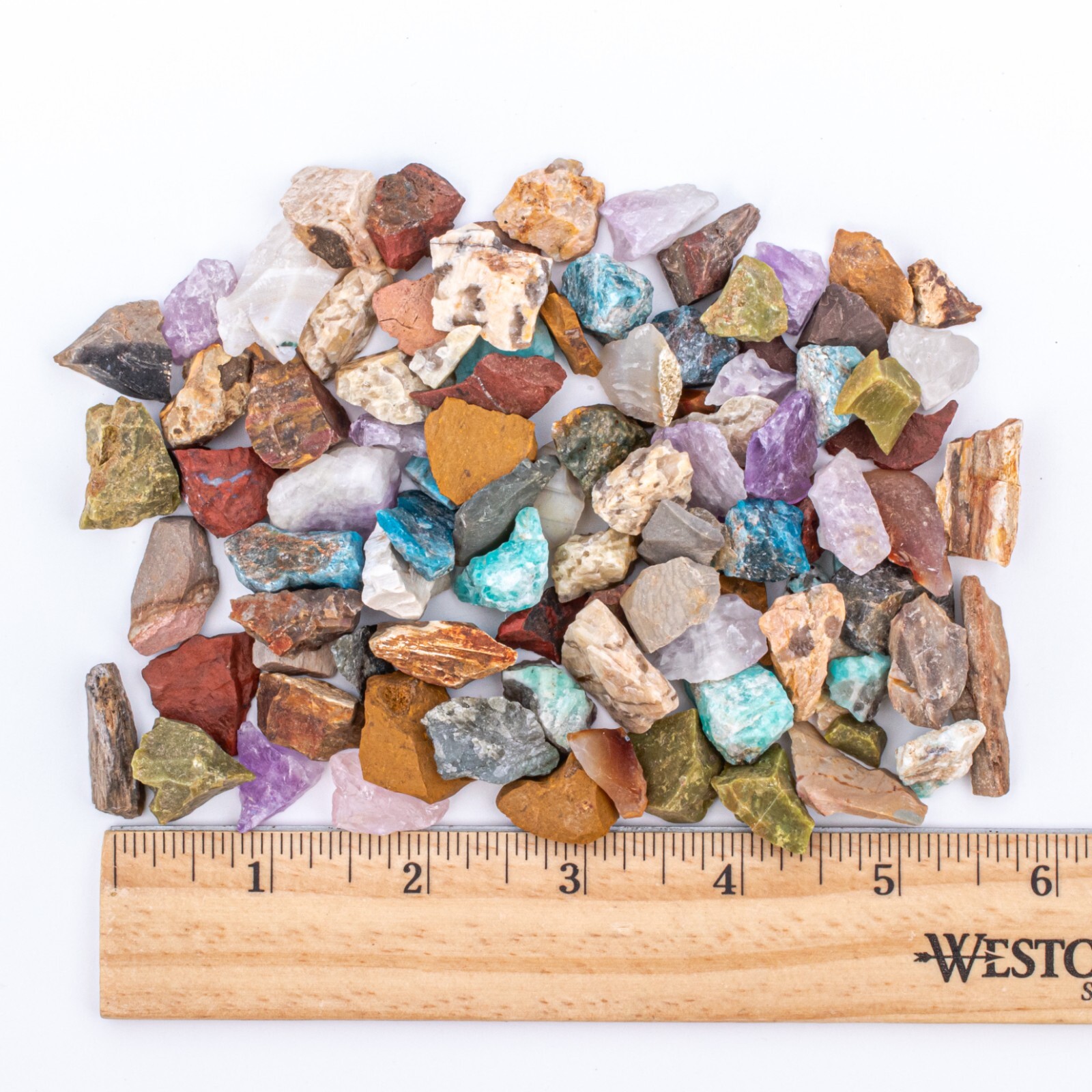 1/2 lb Small Crafters Collection Rough Mix Gem Crystals Natural Jewelry Making