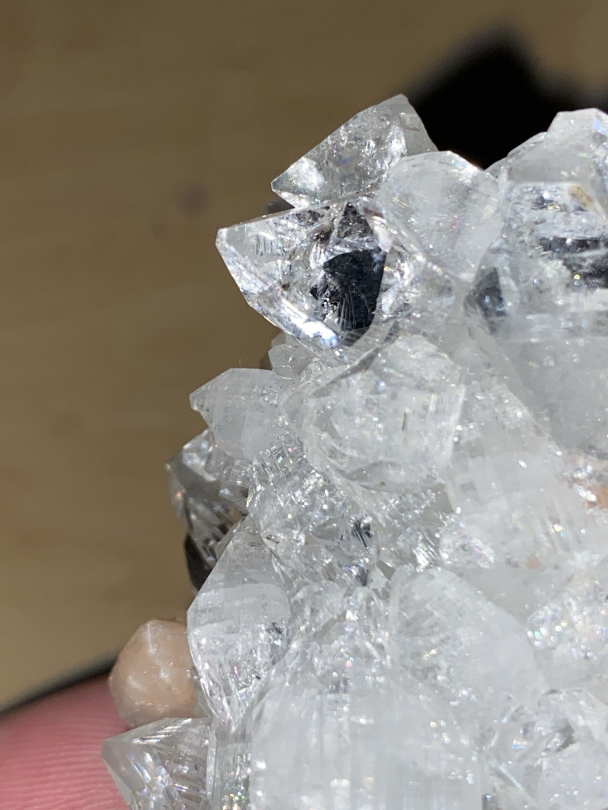 Apophyllite And peach Stilbite Stalactite, Indonesia Minerals