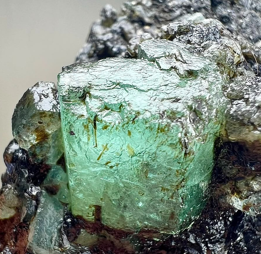 374Gram, Beryl Var! Natural Emerald Huge Crystals and Huge Specimen ,KPK ,PAK