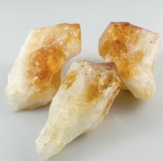 Bulk 50PC Natural Citrine Quartz Crystal Shards Rough Unpolished Yellow Gemstone