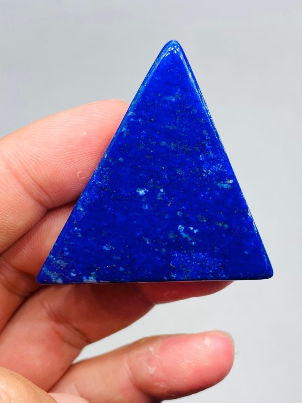 Lapis Lazuli Slice Triangle Royal Blue Natural Stone From Mine Mineral