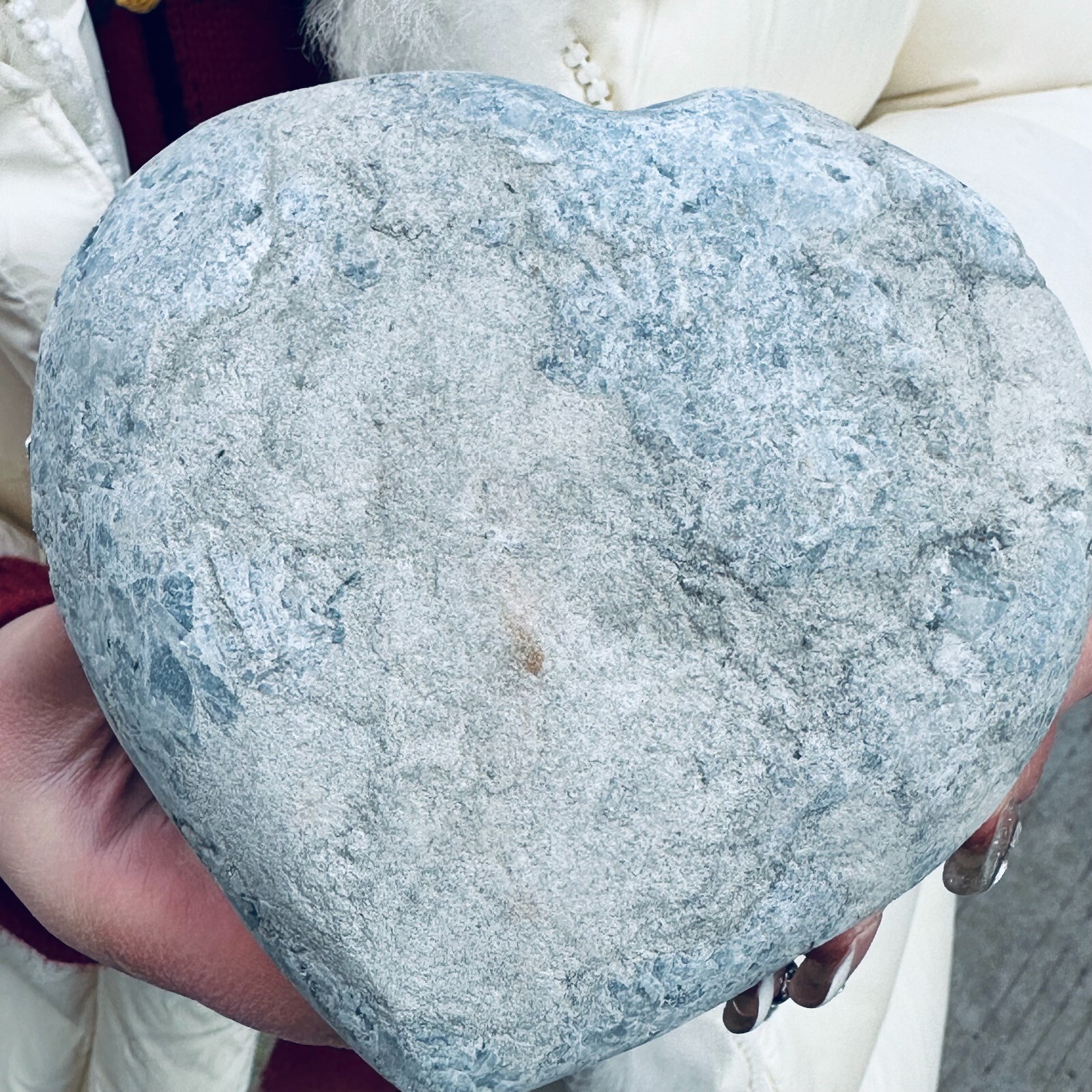 4LB natural blue celestite geode quartz crystal mineral specimen healing