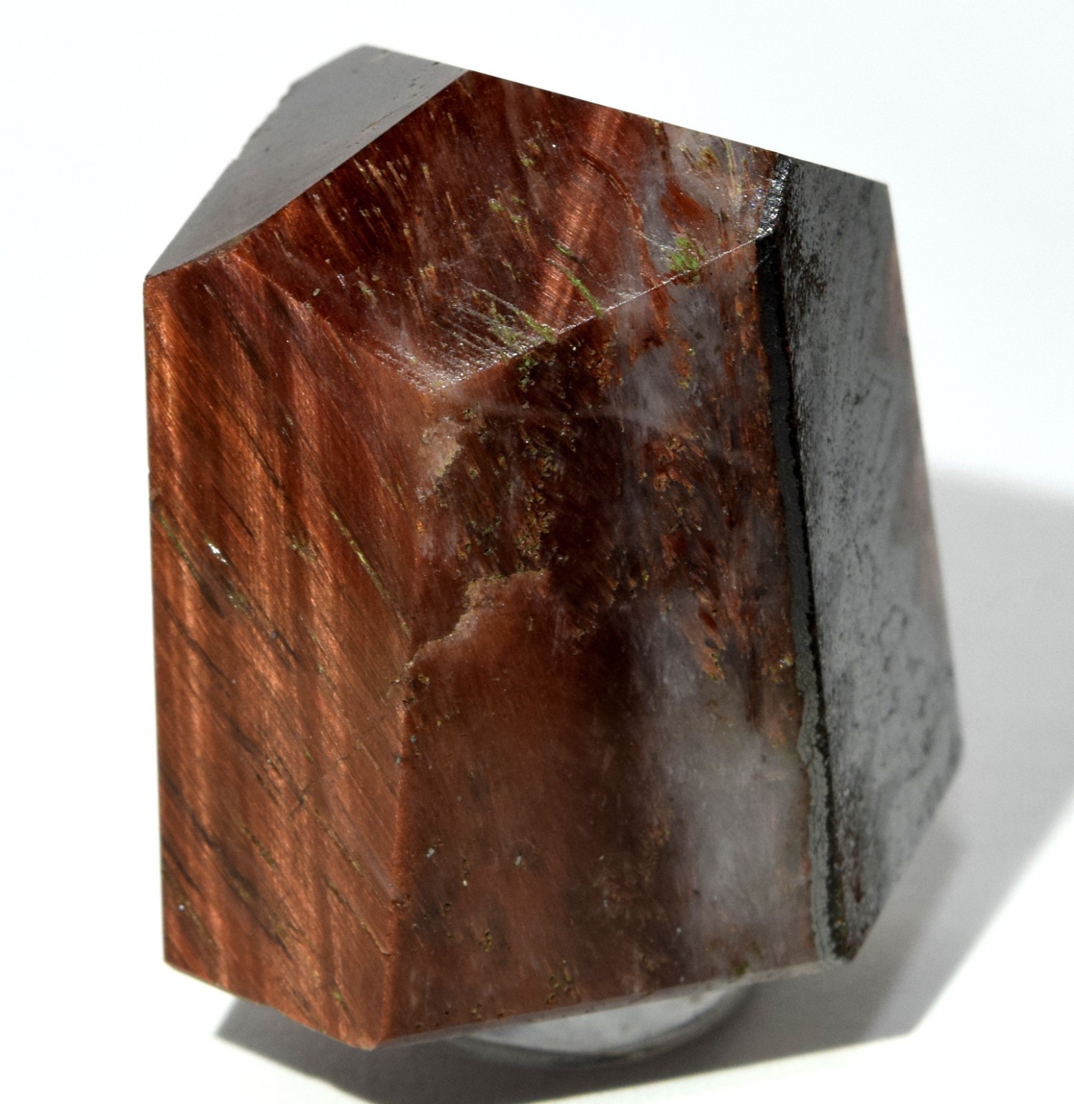 250ct 36mm Natural Red Tiger Eye Point Dragon’s Eye Gemstone Crystal from Africa