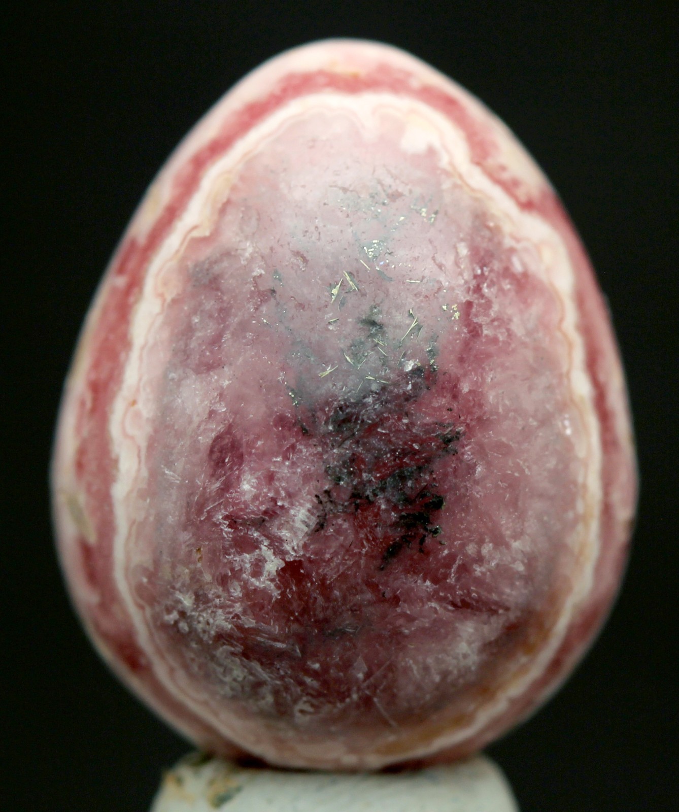 BANDED RHODOCHROSITE CARVED EGG Cave Crystal Mineral Specimen ARGENTINA