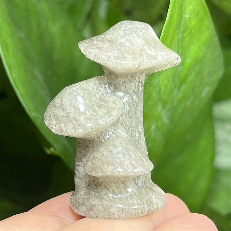 1pc Natural white Phantom Mushroom Skull gem Quartz Crystal Skull Random 1.5″