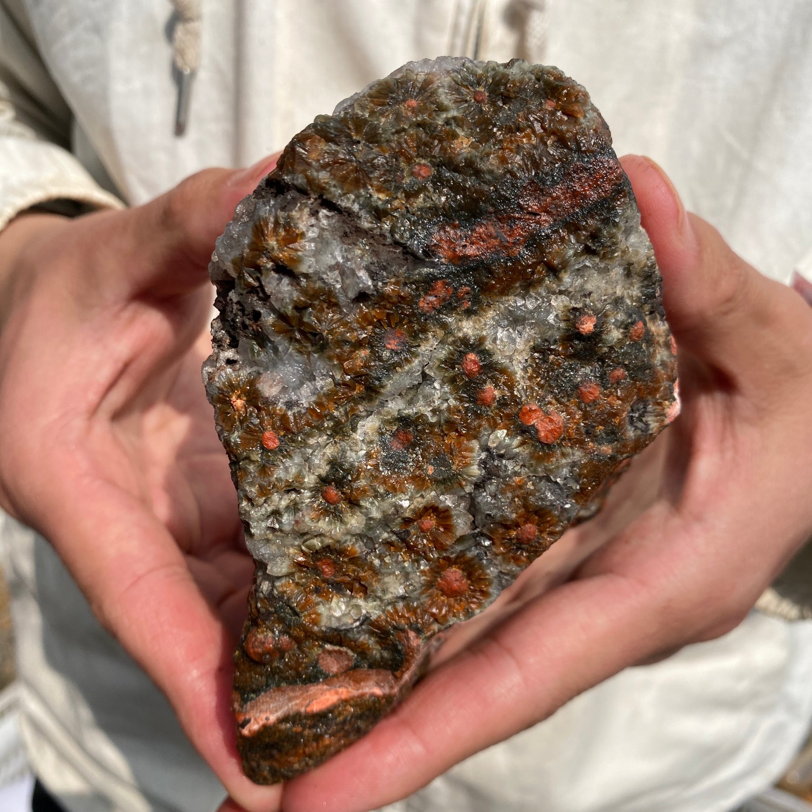 2lb Raw Natural colourful ocean jasper quartz crystal rough mineral specimen