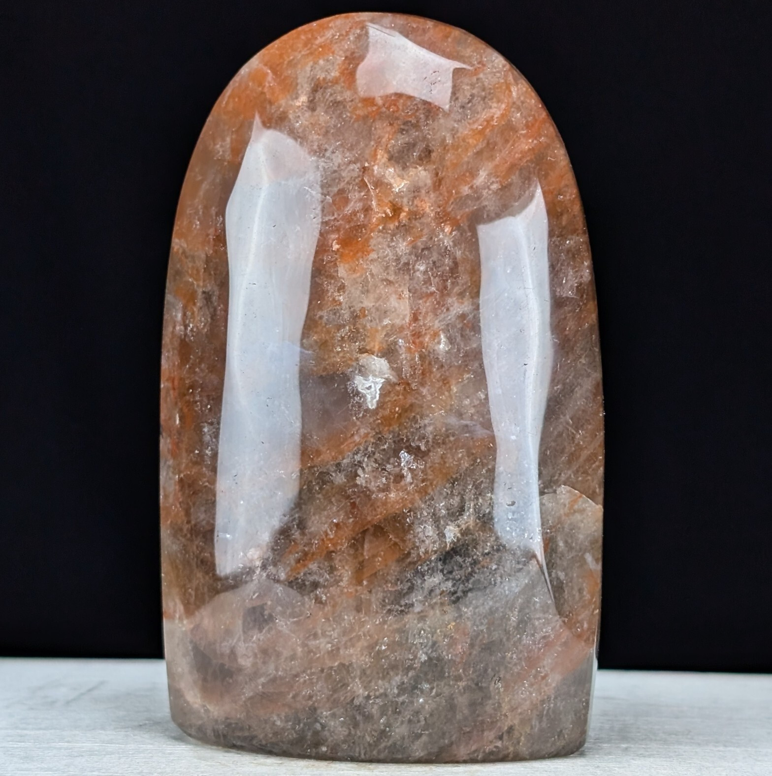 Red Fire Quartz Freeform Ornament Crystal Chakra Gemstone Free Form